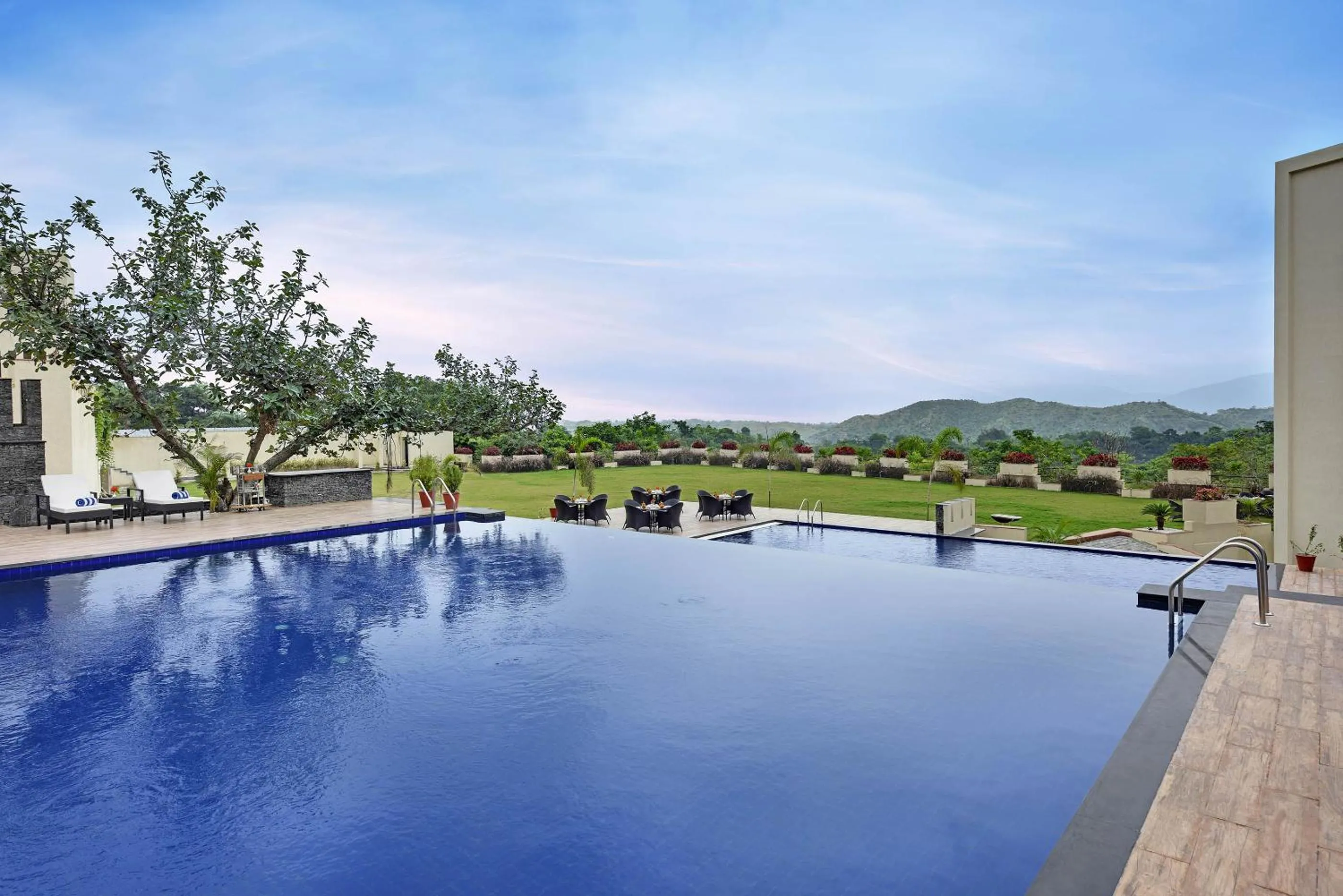 Swimming pool in The Kumbha Residency by Trulyy - A Luxury Resort and Spa