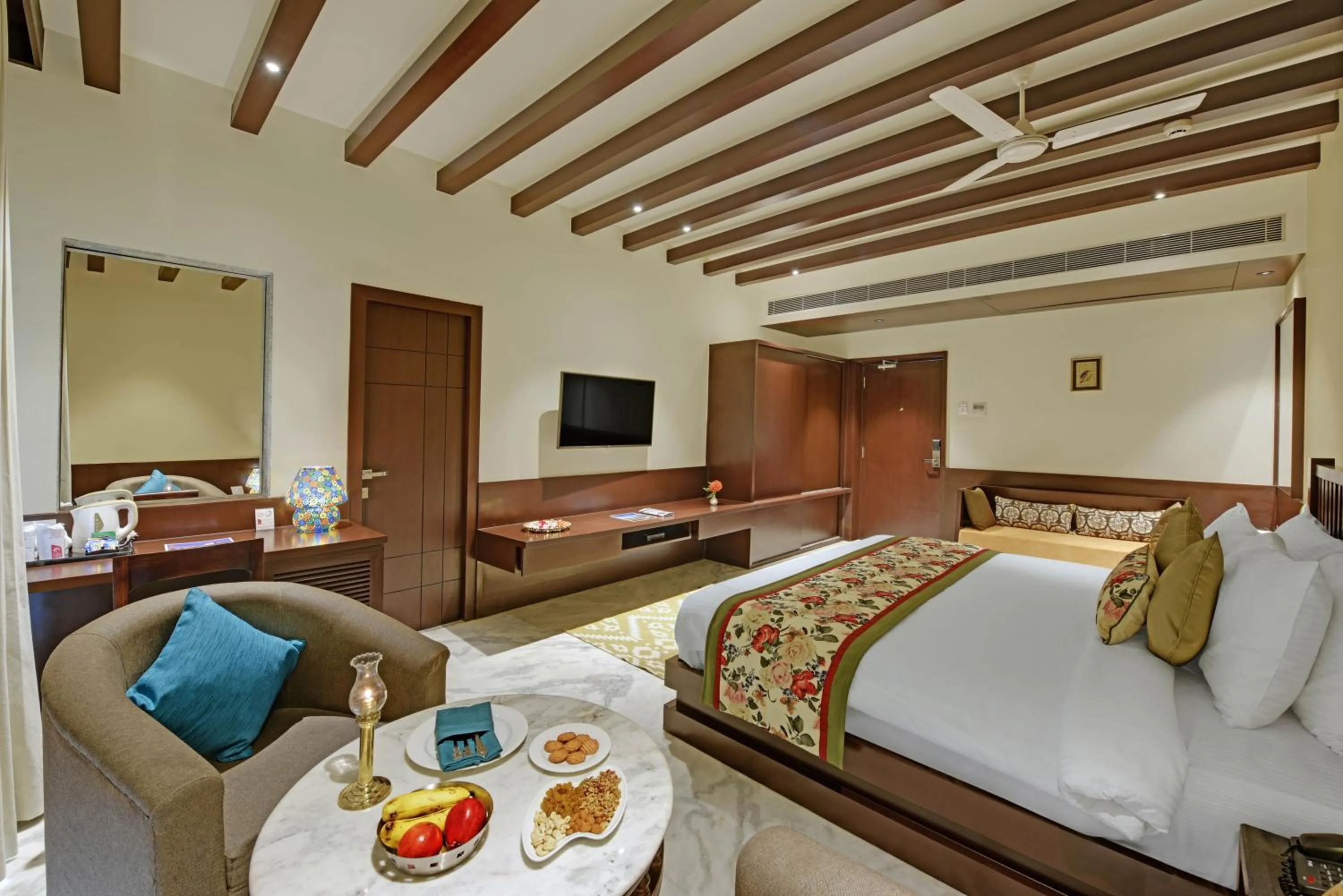 Photo of the whole room, Bed in The Kumbha Residency by Trulyy - A Luxury Resort and Spa