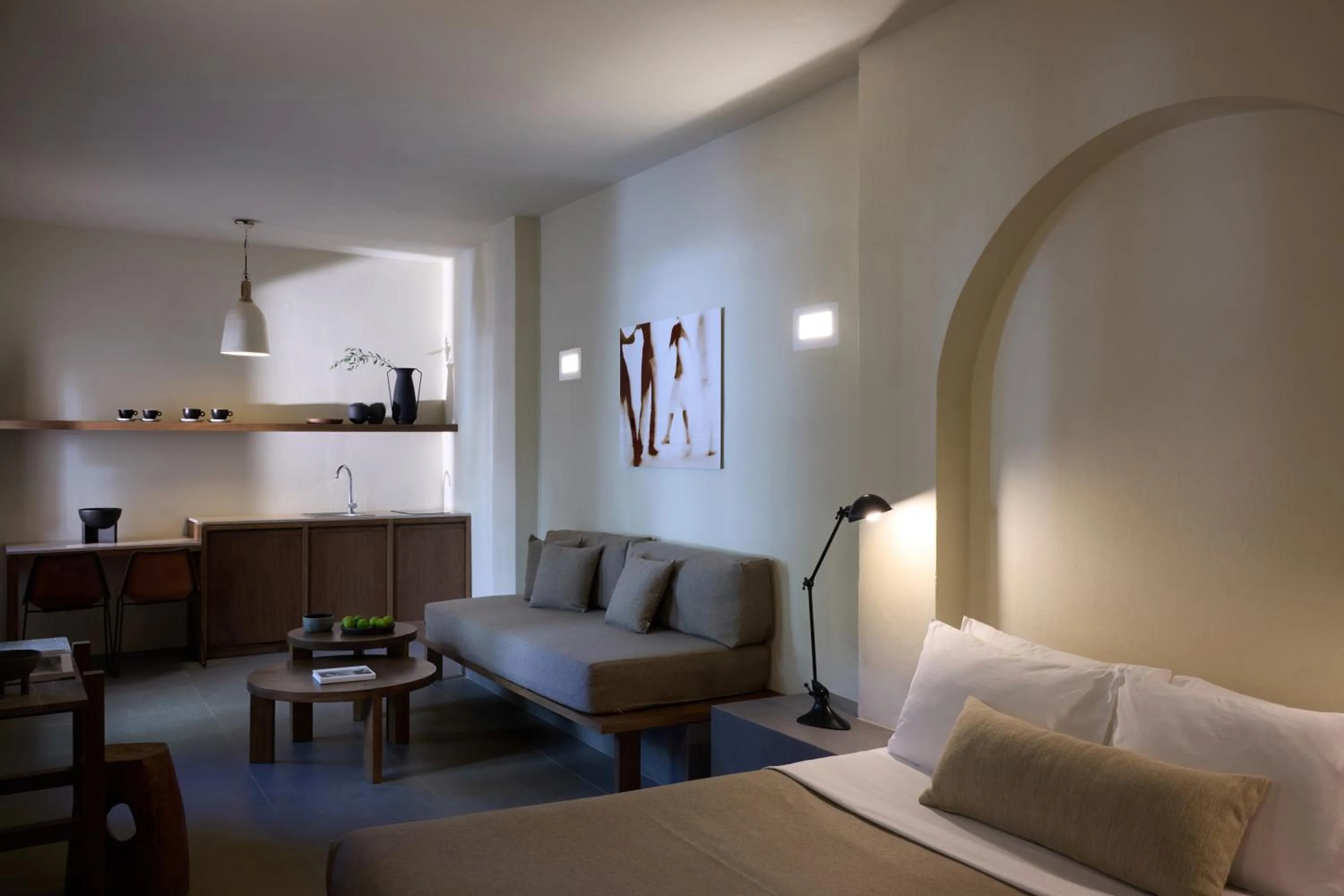 Seating area, Bed in Bellonias Villas