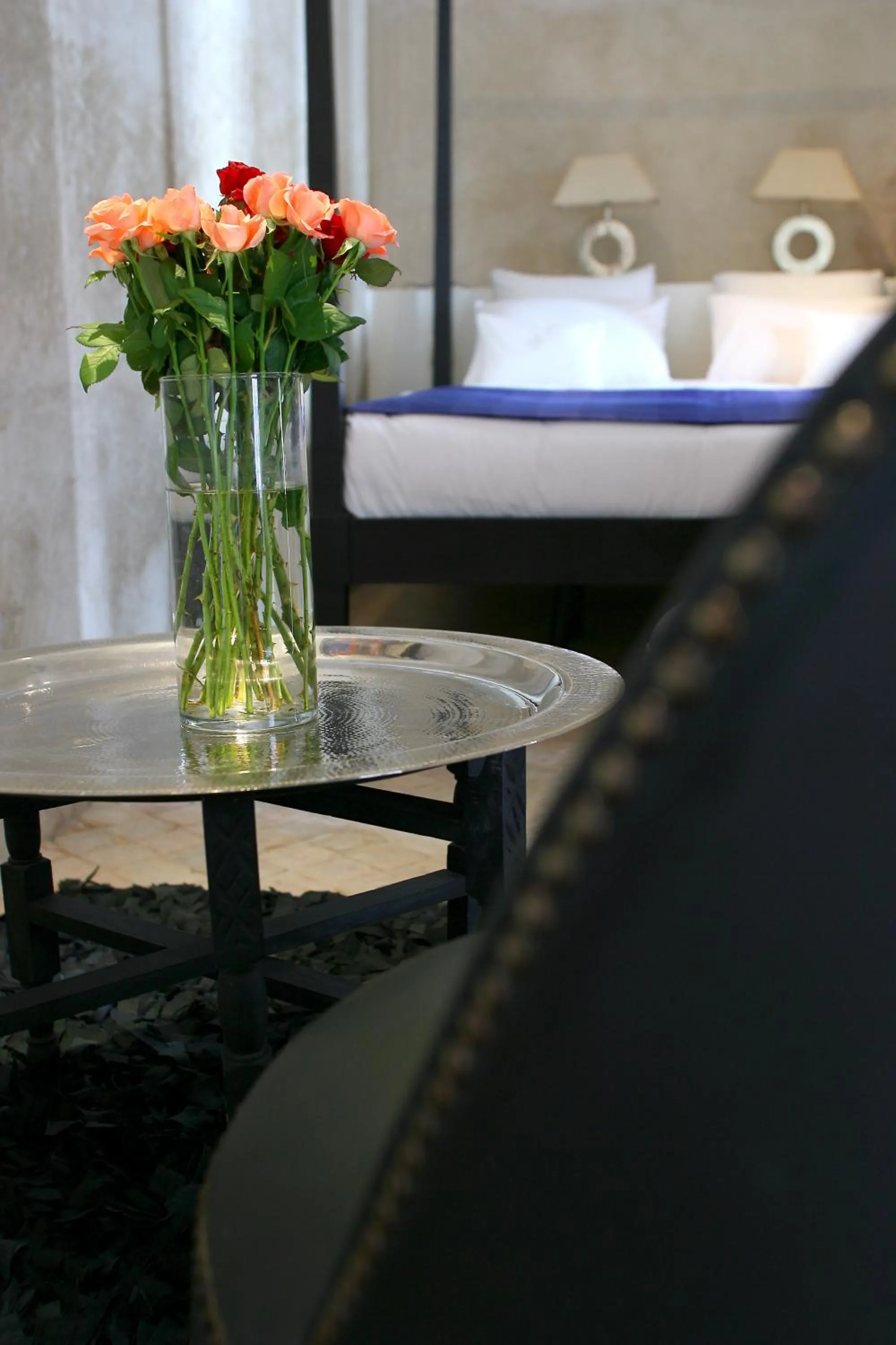 Decorative detail, Bed in Riad Dar Asam