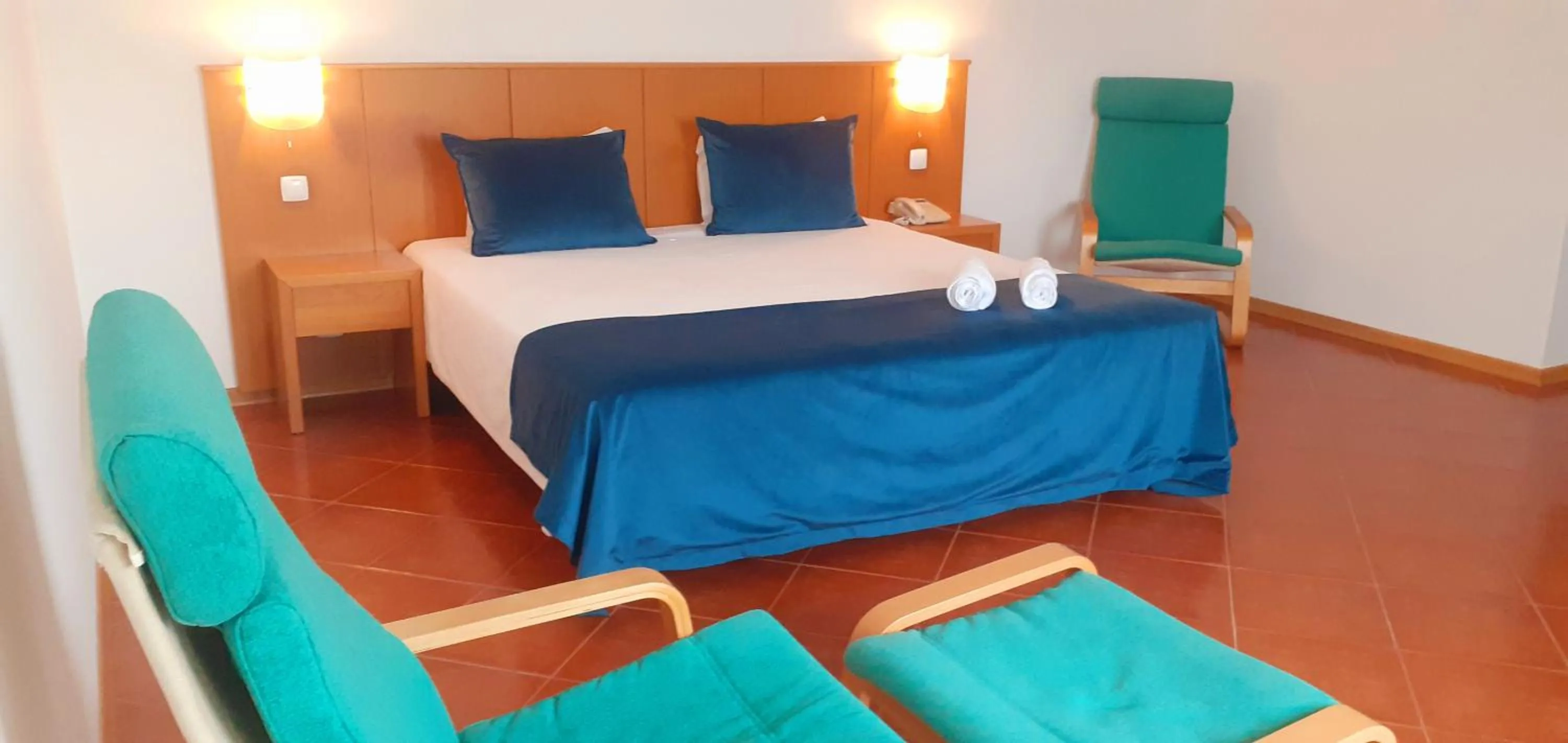 Bed in Hotel Santa Cruz