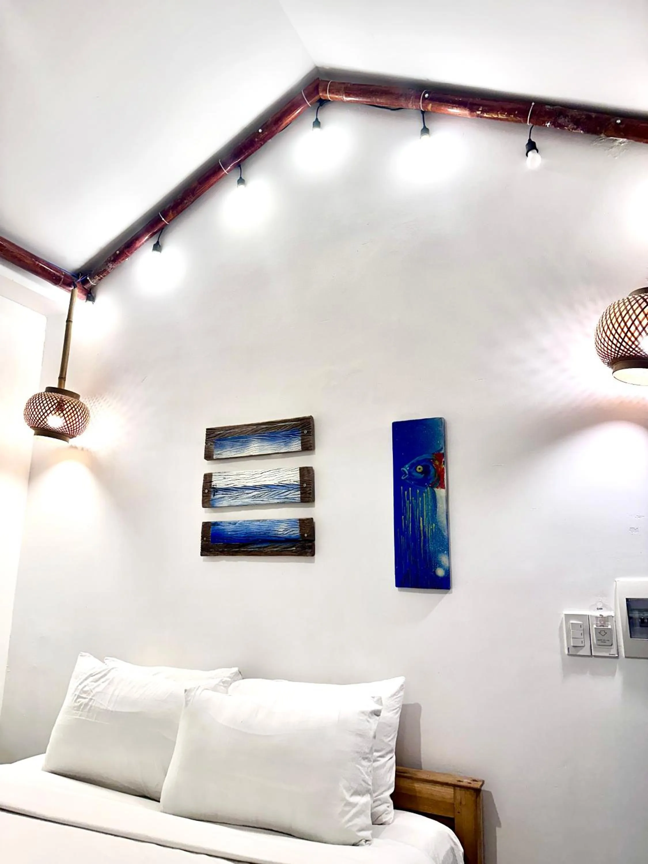 Decorative detail, Bed in La Belle An Bang Seaside Hideaway