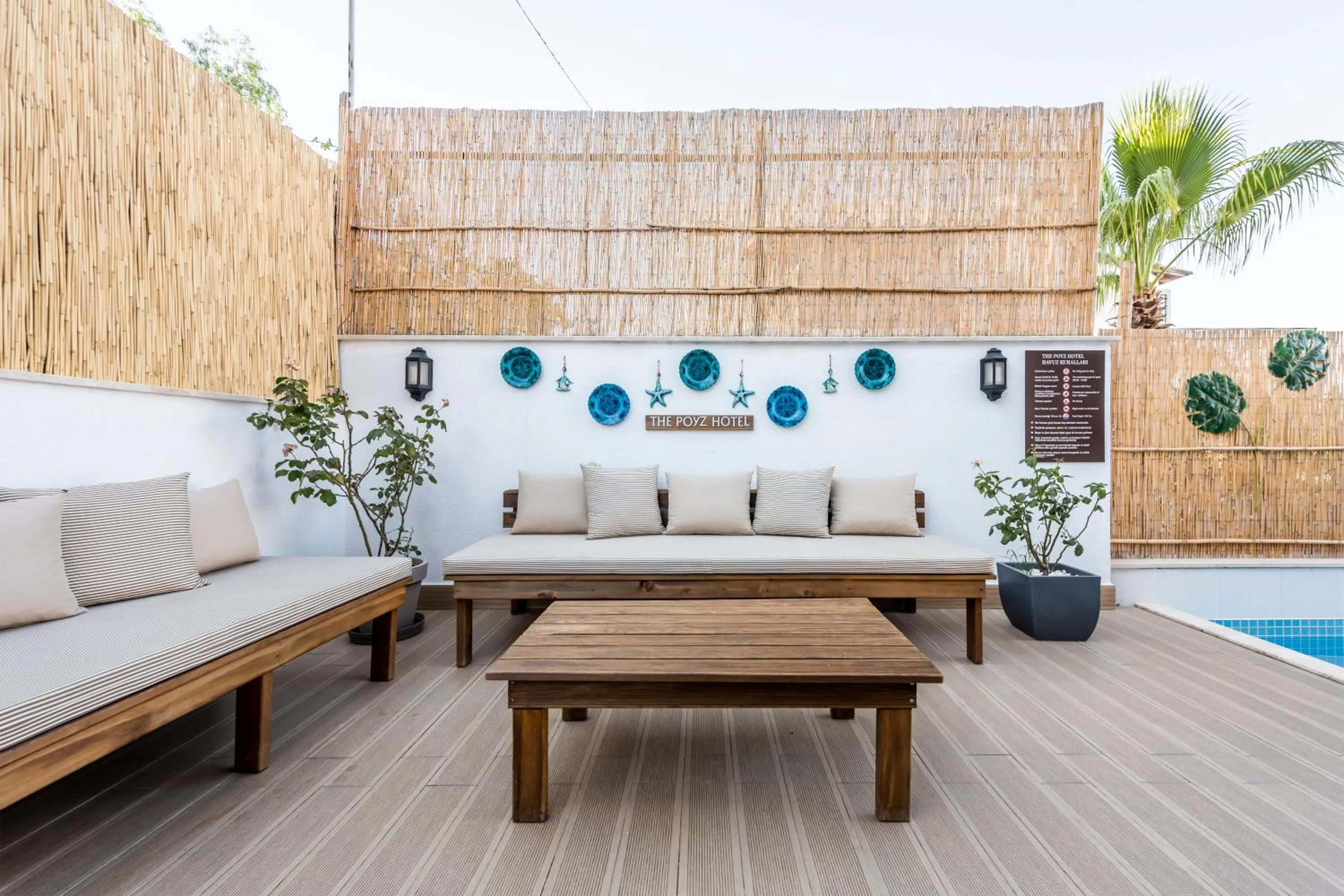 Seating area in The Poyz Hotel Bodrum