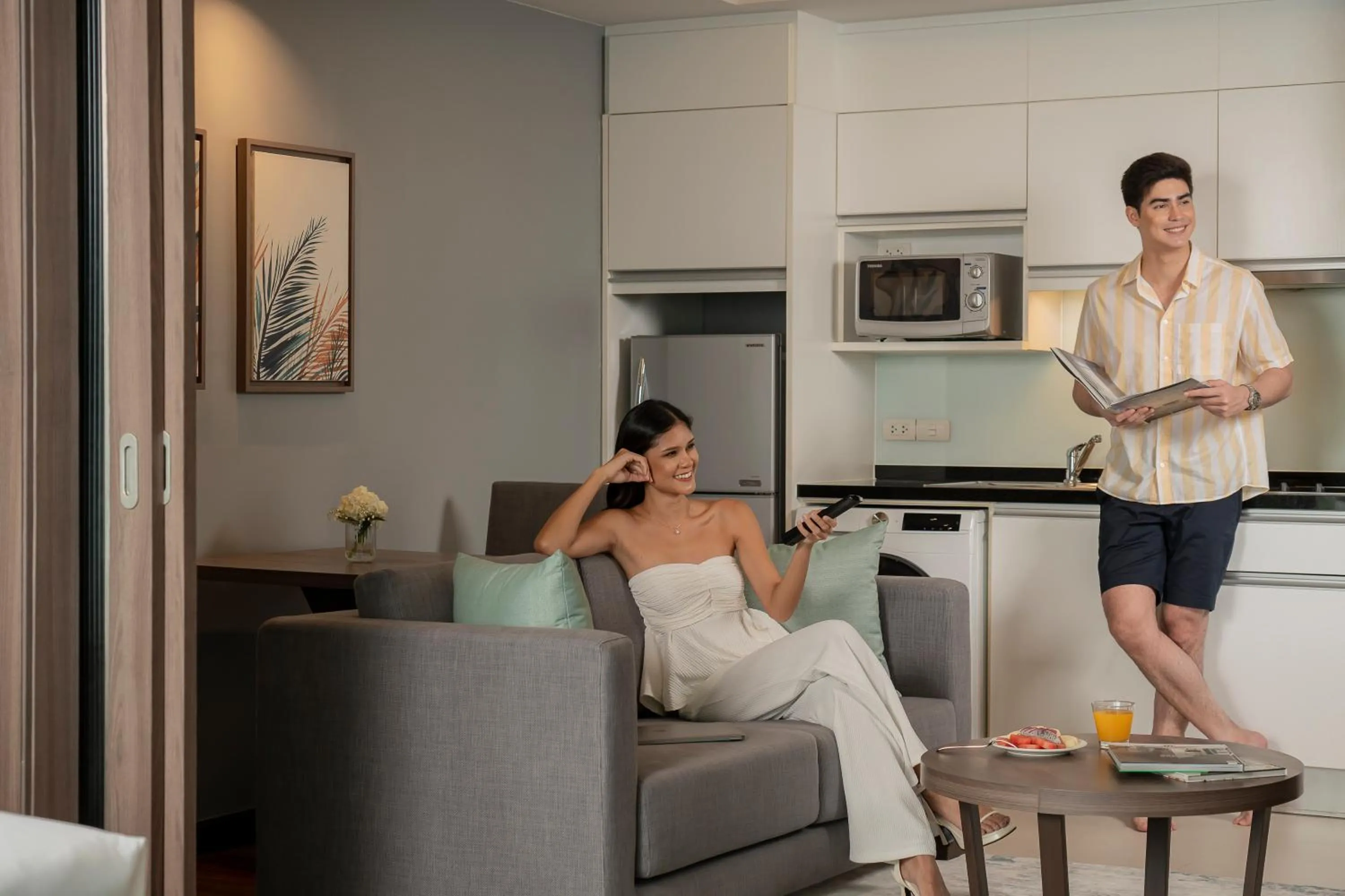 Living room in Hotel Mermaid Bangkok