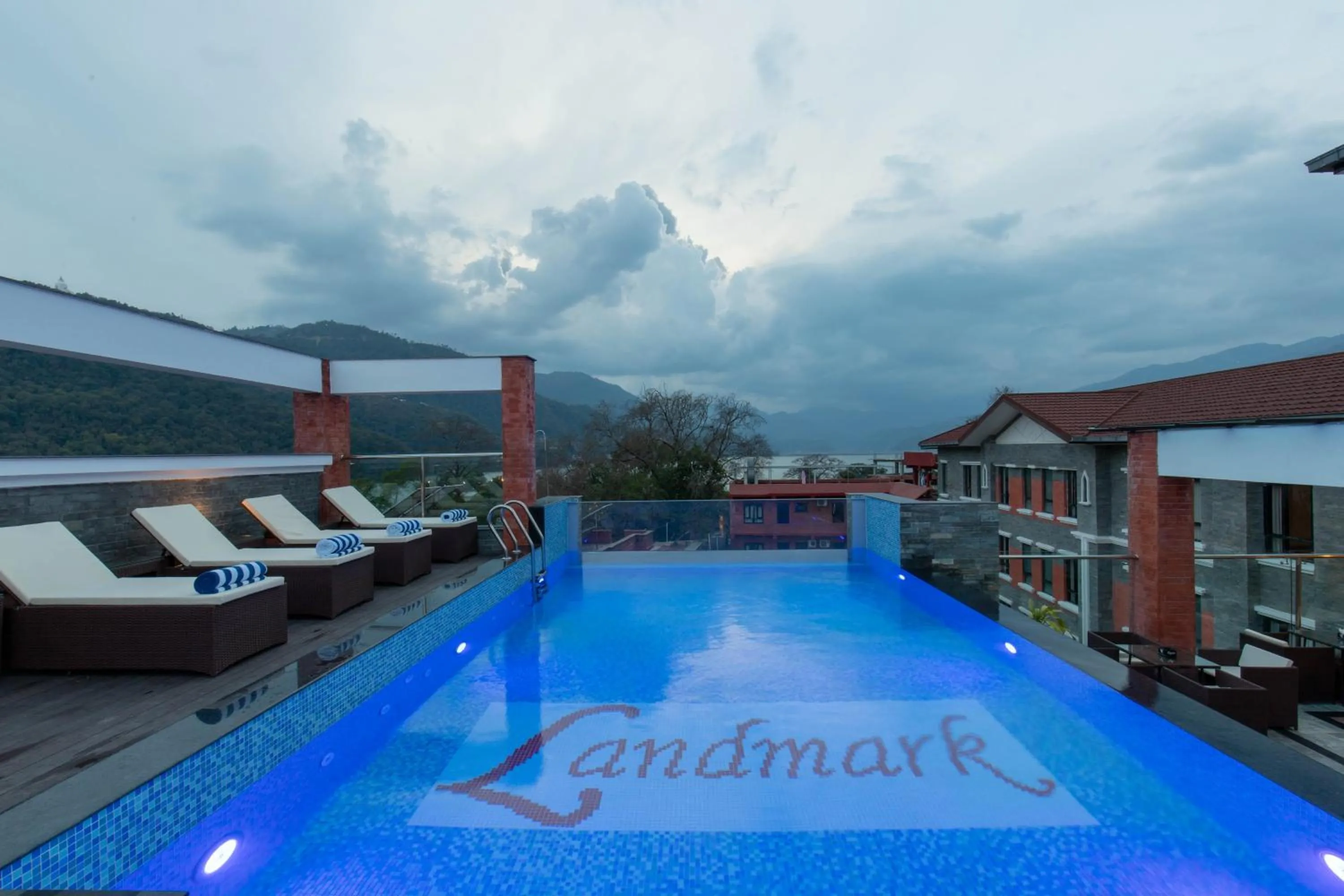 Pool view in Landmark Pokhara