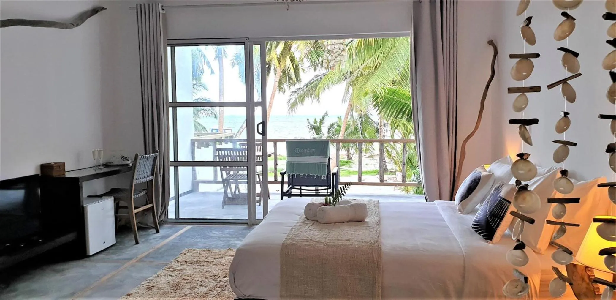 Bed in Bliss Hotel Praslin