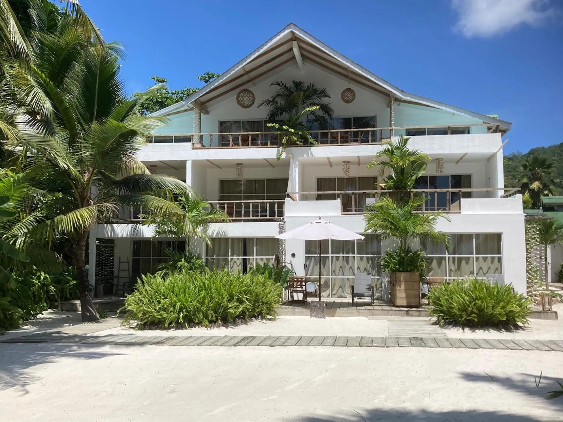 Property building in Bliss Hotel Praslin