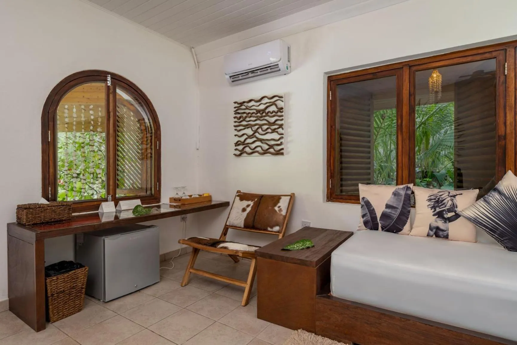 Living room in Bliss Hotel Praslin