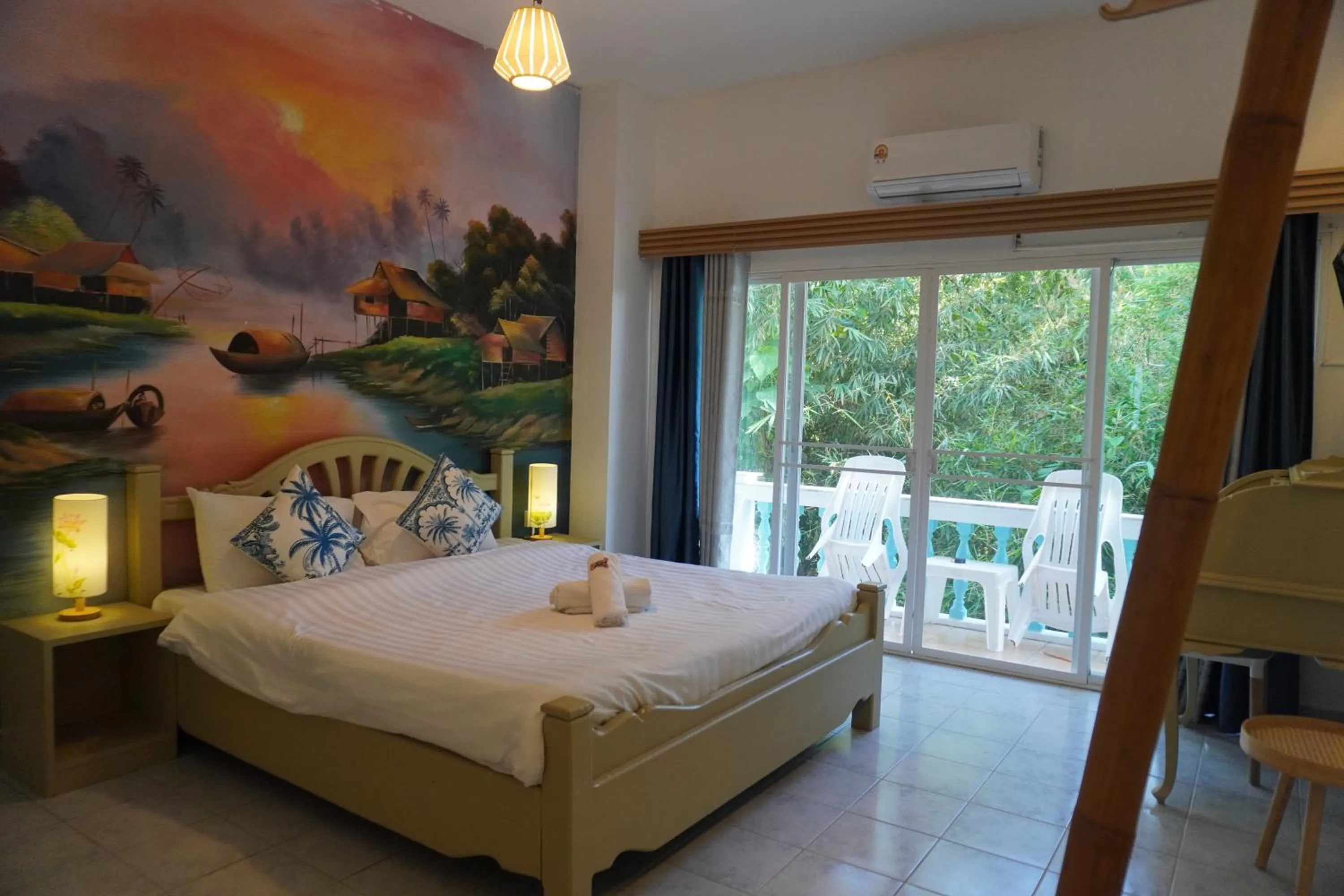 Balcony/Terrace, Bed in Residy Retreat x Baan Suan Villa