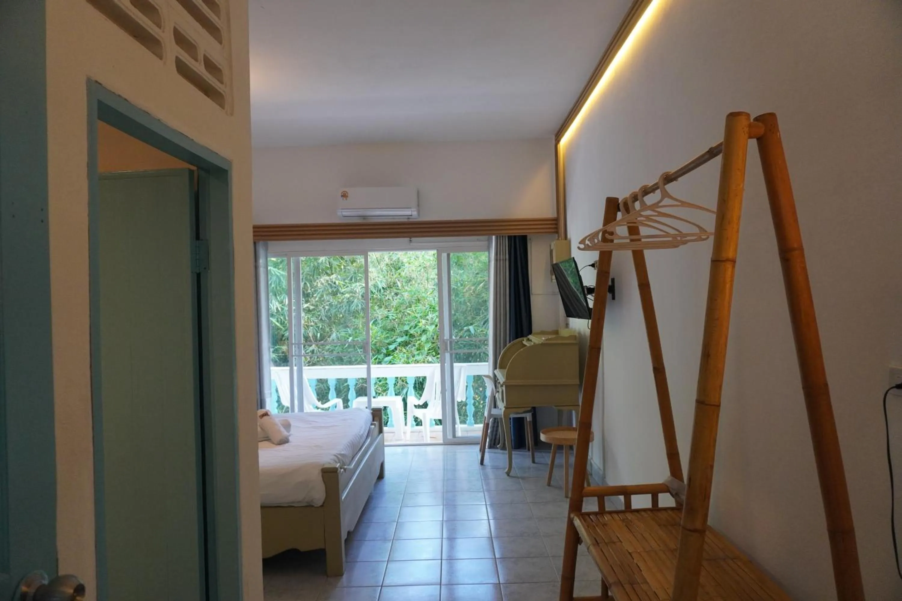 Balcony/Terrace, Bed in Residy Retreat x Baan Suan Villa