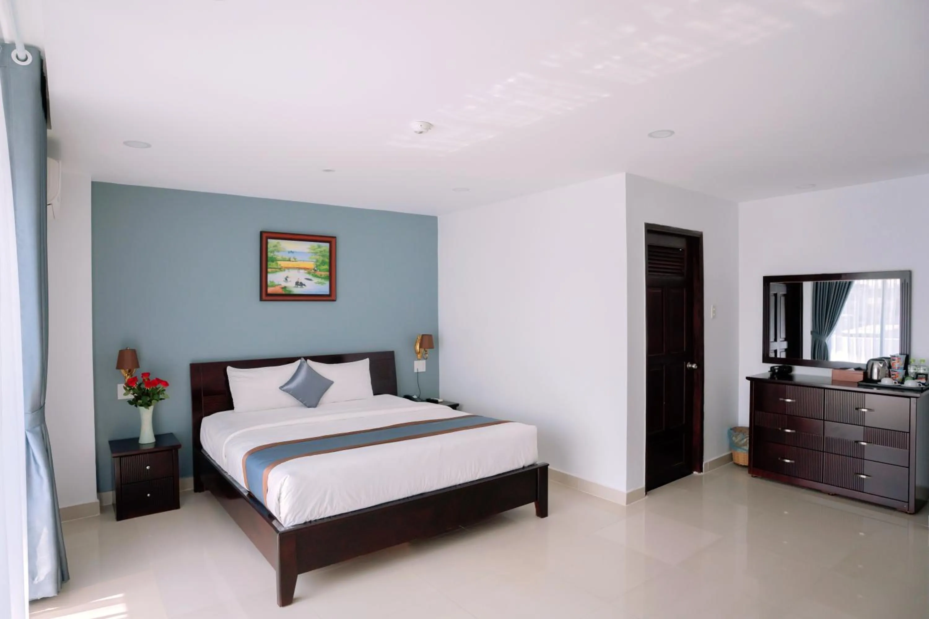 Bed in Song Tien Hotel