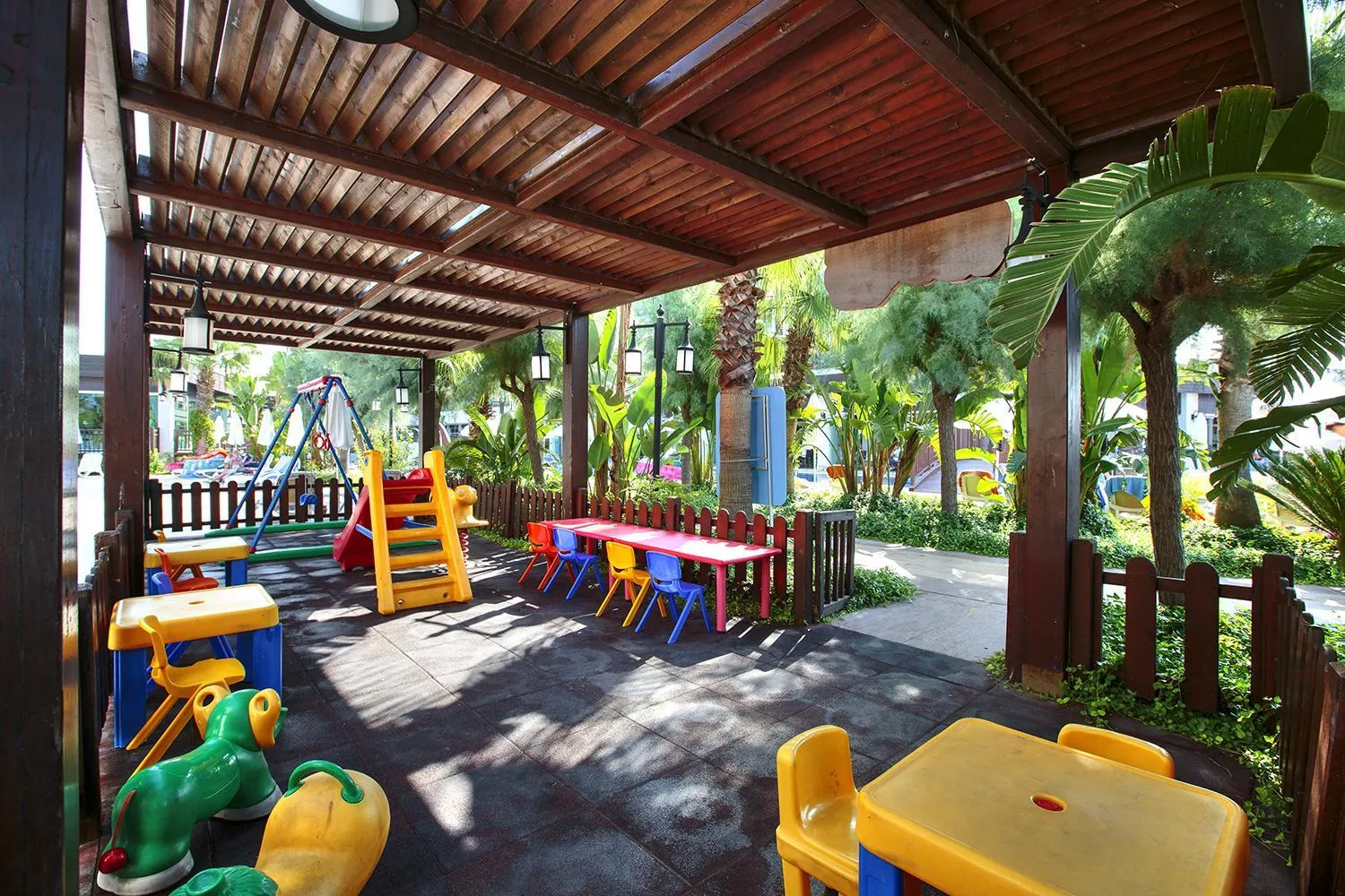 Children play ground in Sunis Evren Beach Resort Hotel & Spa