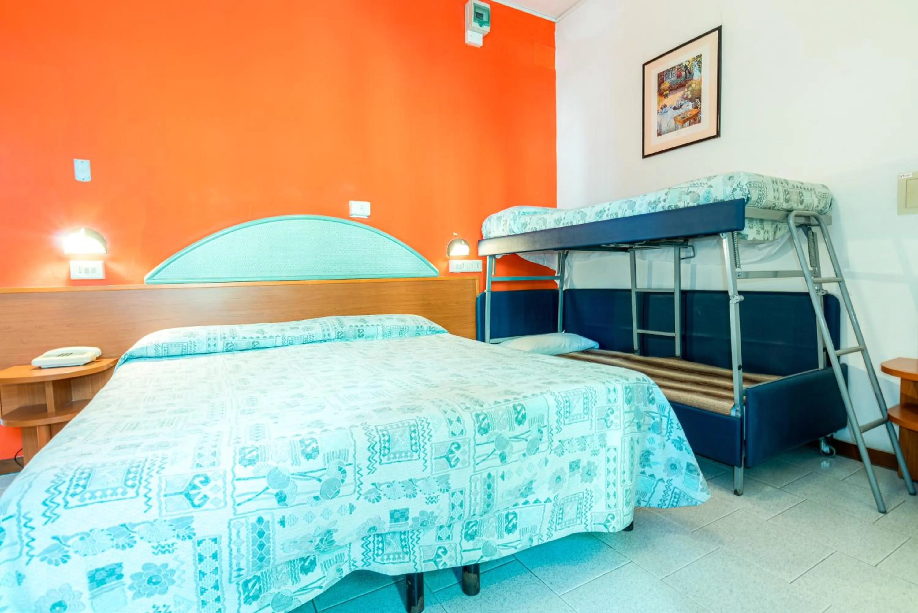 Bed in Hotel Diamond