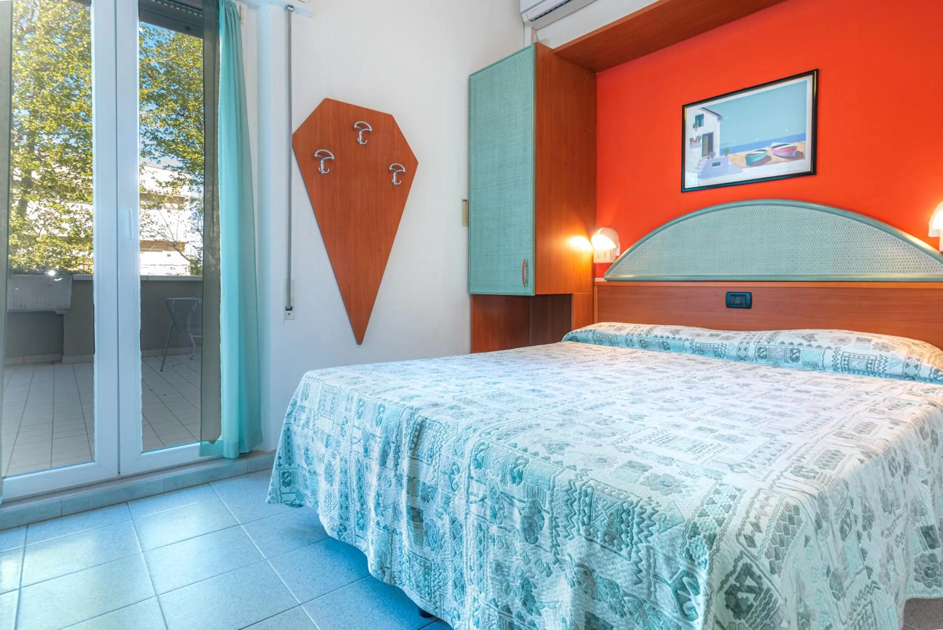 Bed in Hotel Diamond