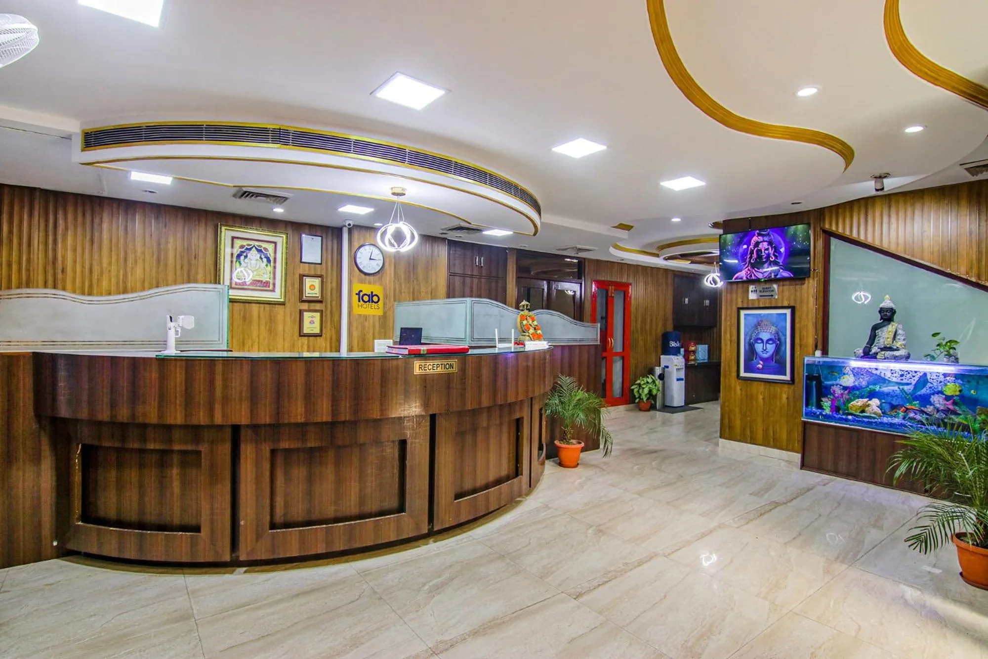 Lobby or reception in FabHotel Prime The Rivlet - MG Road & Sikanderpur Metro