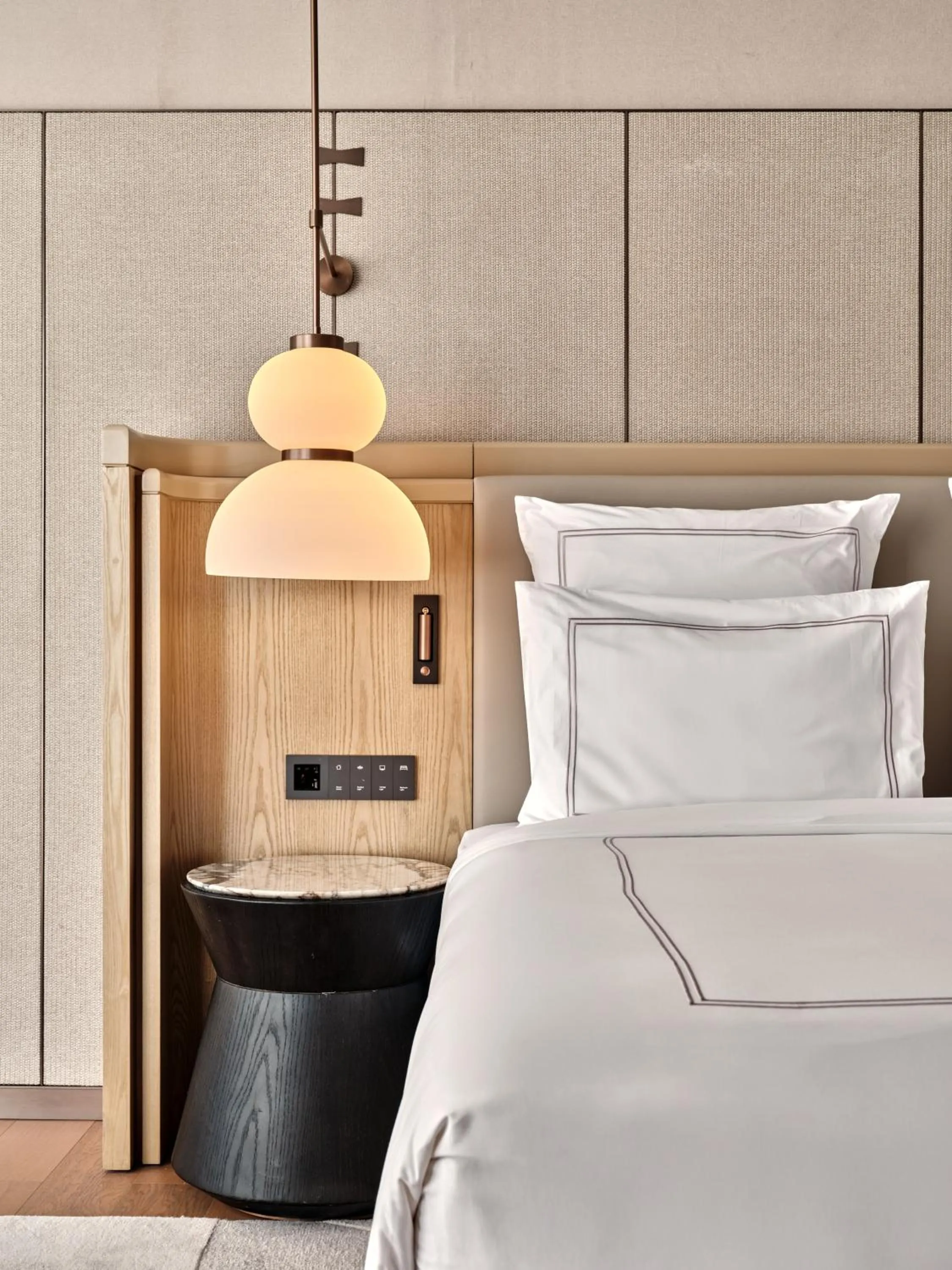 Bed in Swissotel Tashkent