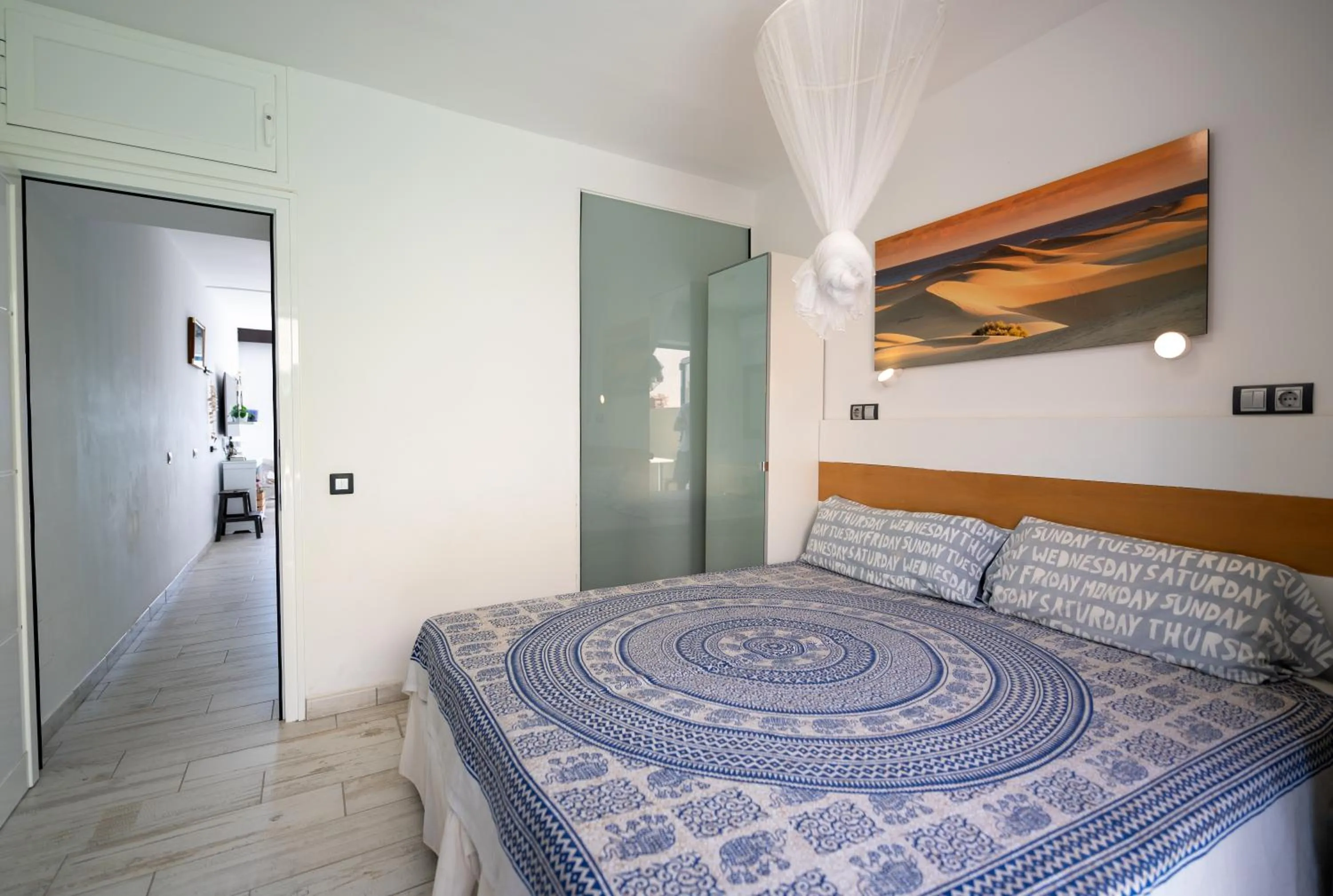 Bedroom, Bed in Apartamentos Playa Feliz