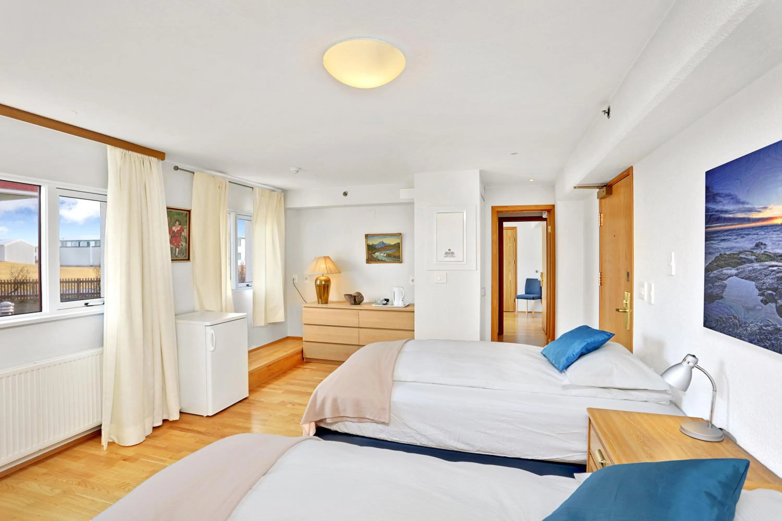 Bed in Eldey Airport Hotel