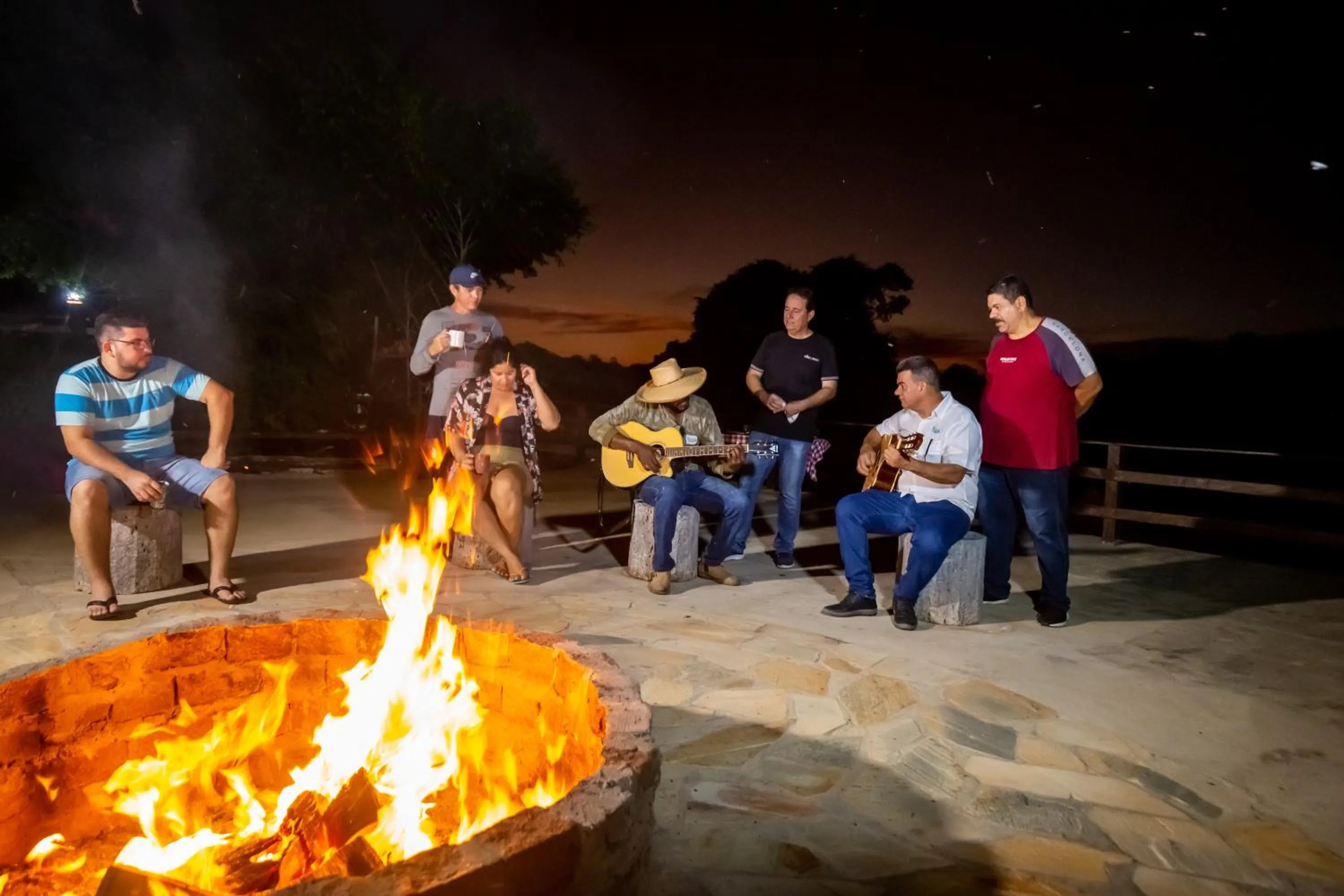 Sunset in Hotel Pantanal Mato Grosso