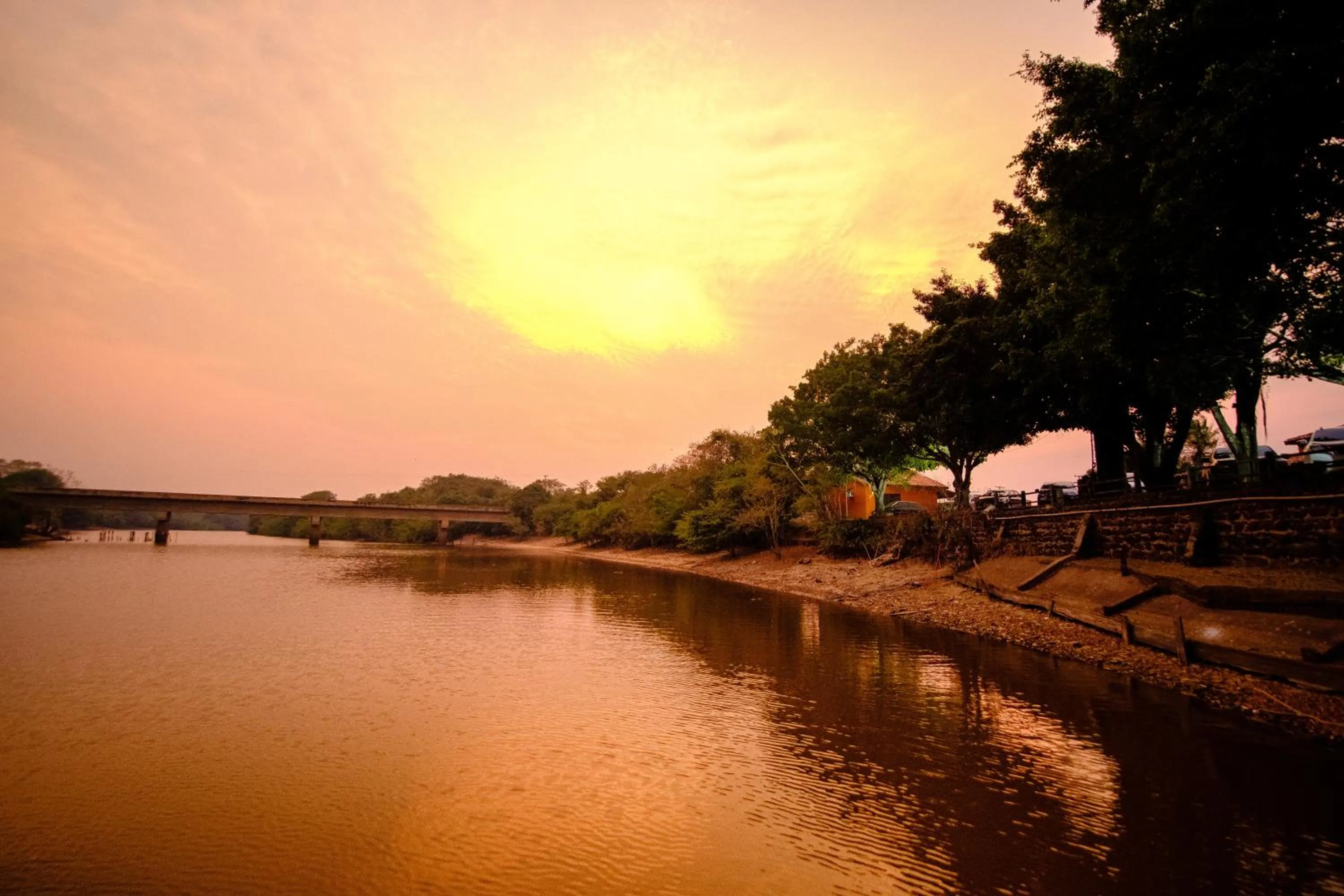 Sunset in Hotel Pantanal Mato Grosso