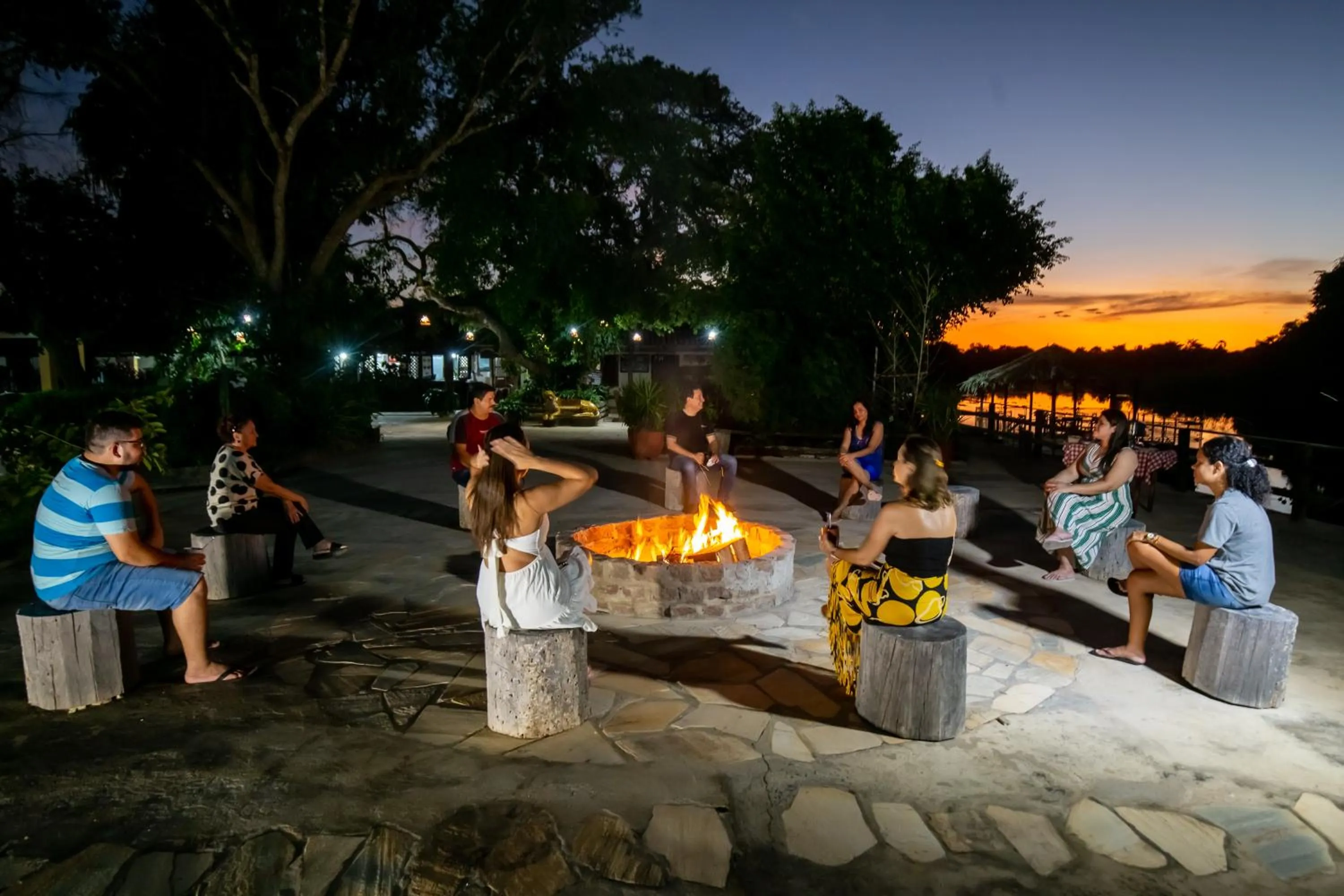 Inner courtyard view in Hotel Pantanal Mato Grosso
