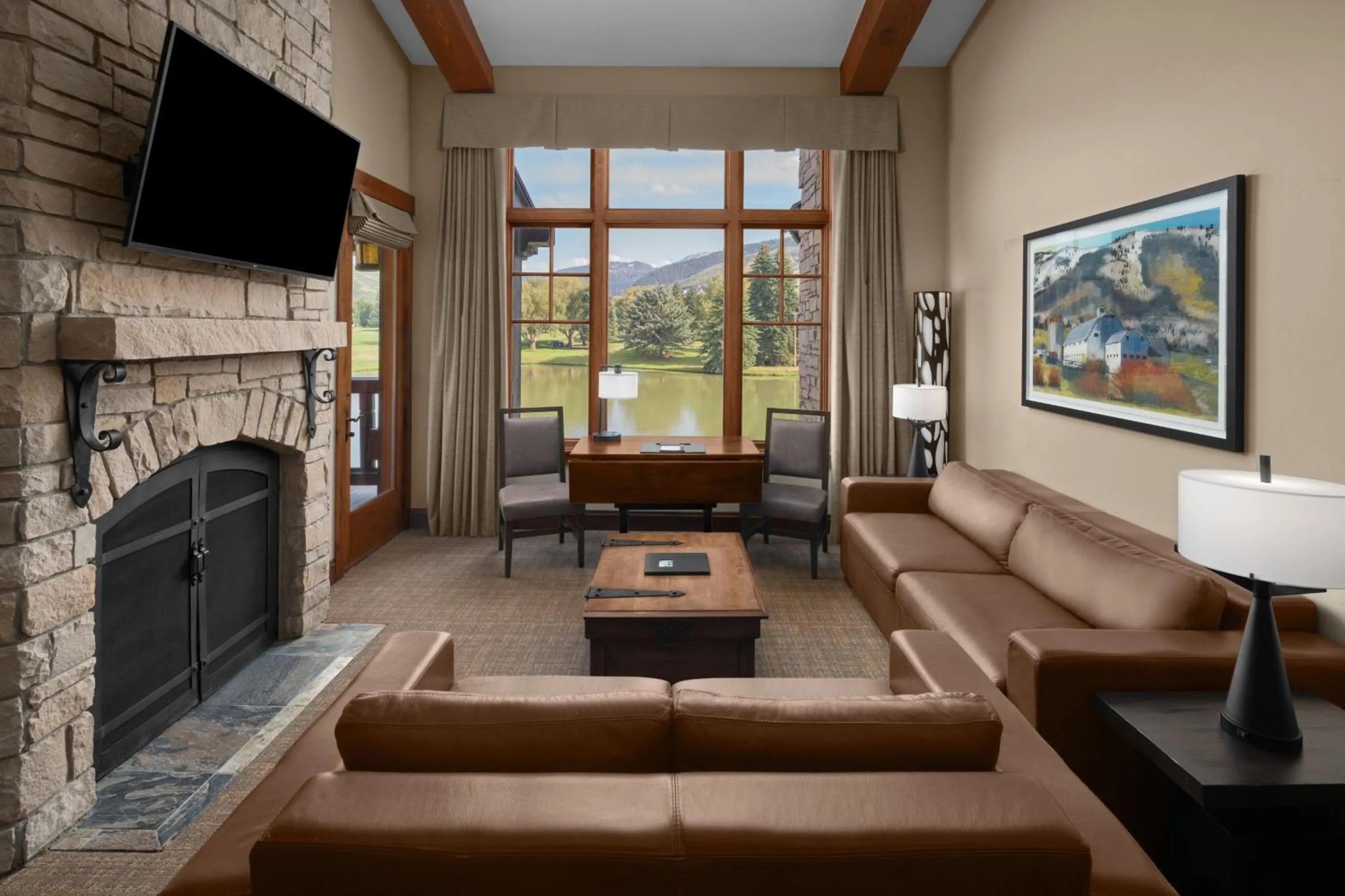 Living room in Hotel Park City, Autograph Collection