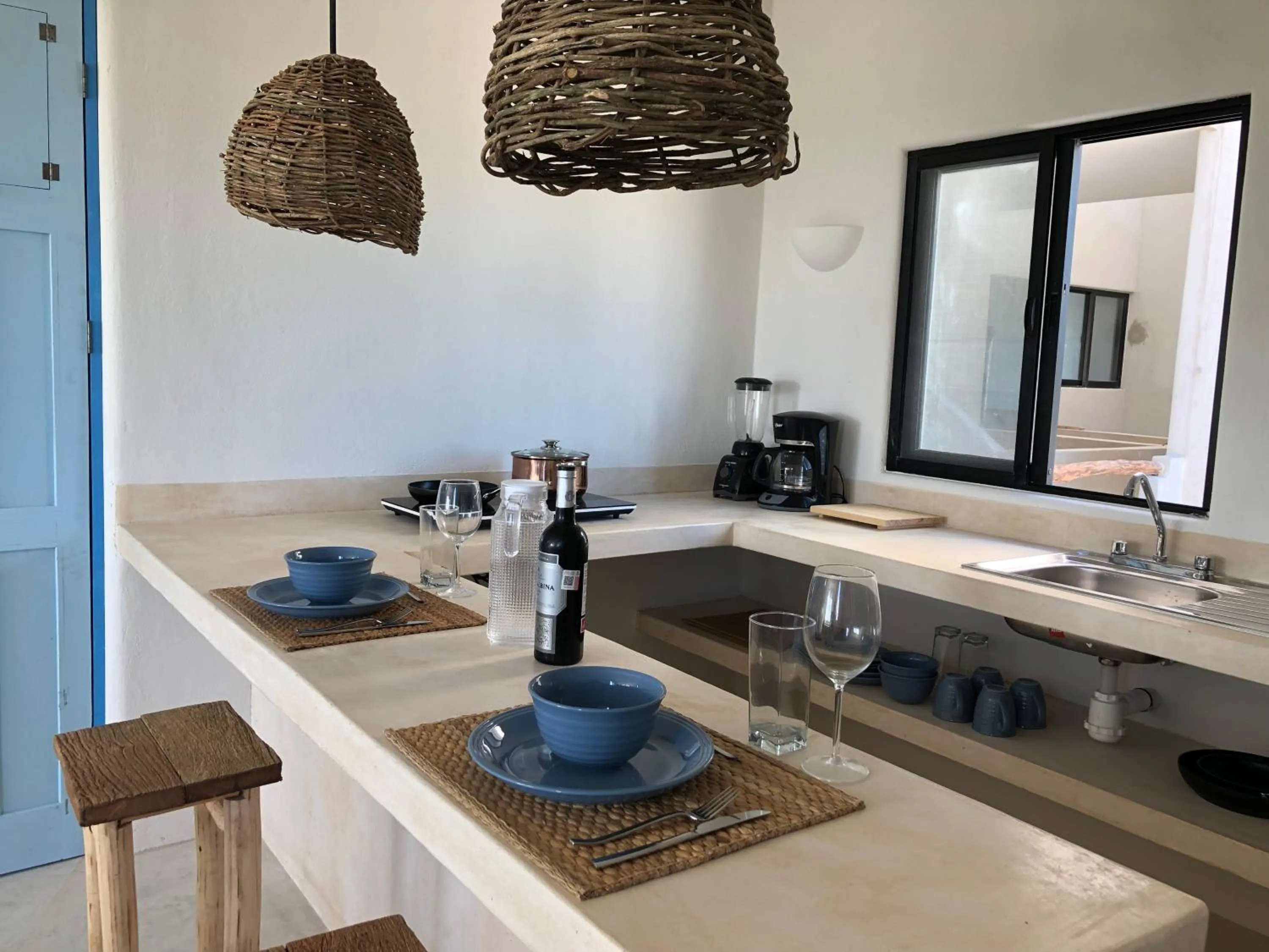 Kitchen or kitchenette in LunArena Barefoot Comfort