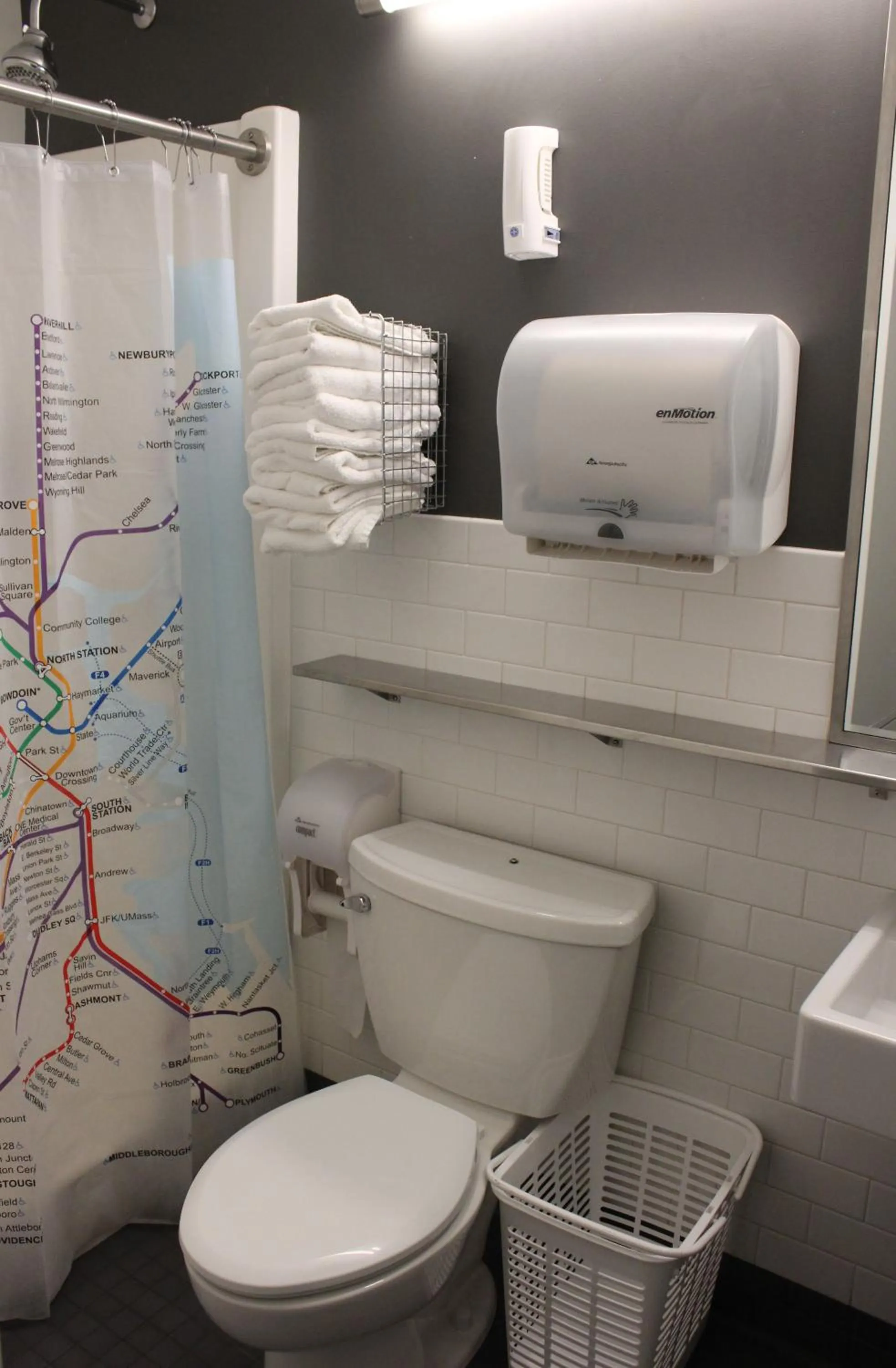 Bathroom in HI Boston Hostel