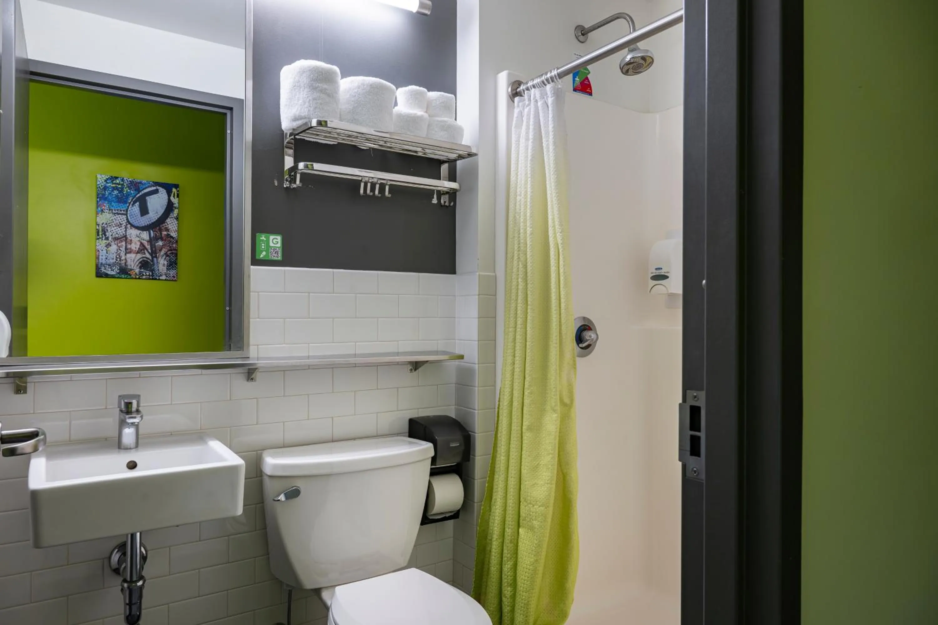 Bathroom in HI Boston Hostel