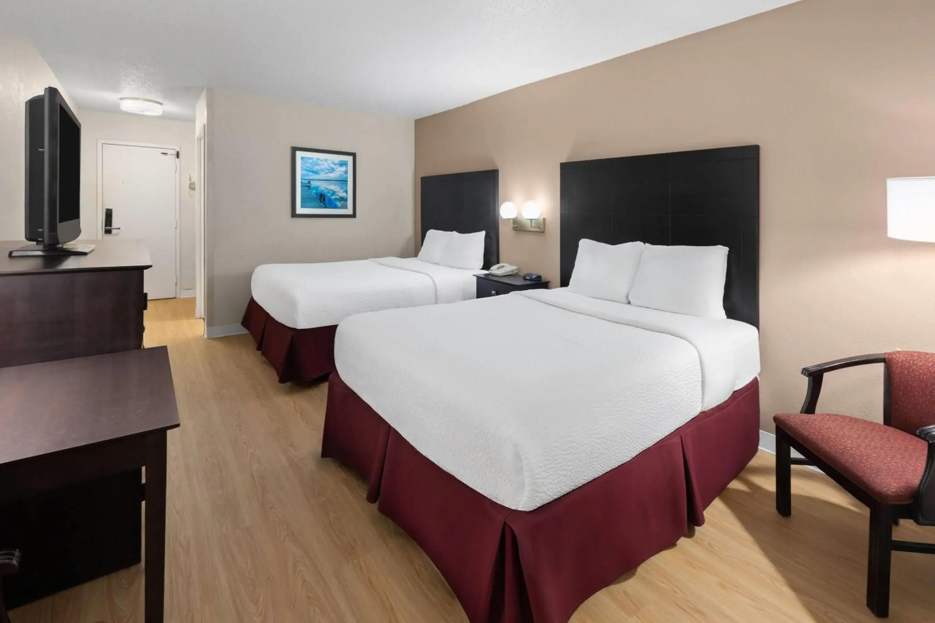 2 Queen Beds, Exterior View, First Floor, Non-Smoking in Ramada by Wyndham Grayling Hotel & Conference Center 2 Queen Beds, Exterior View, First Floor, Non-Smoking in Ramada by Wyndham Grayling Hotel & Conference Center