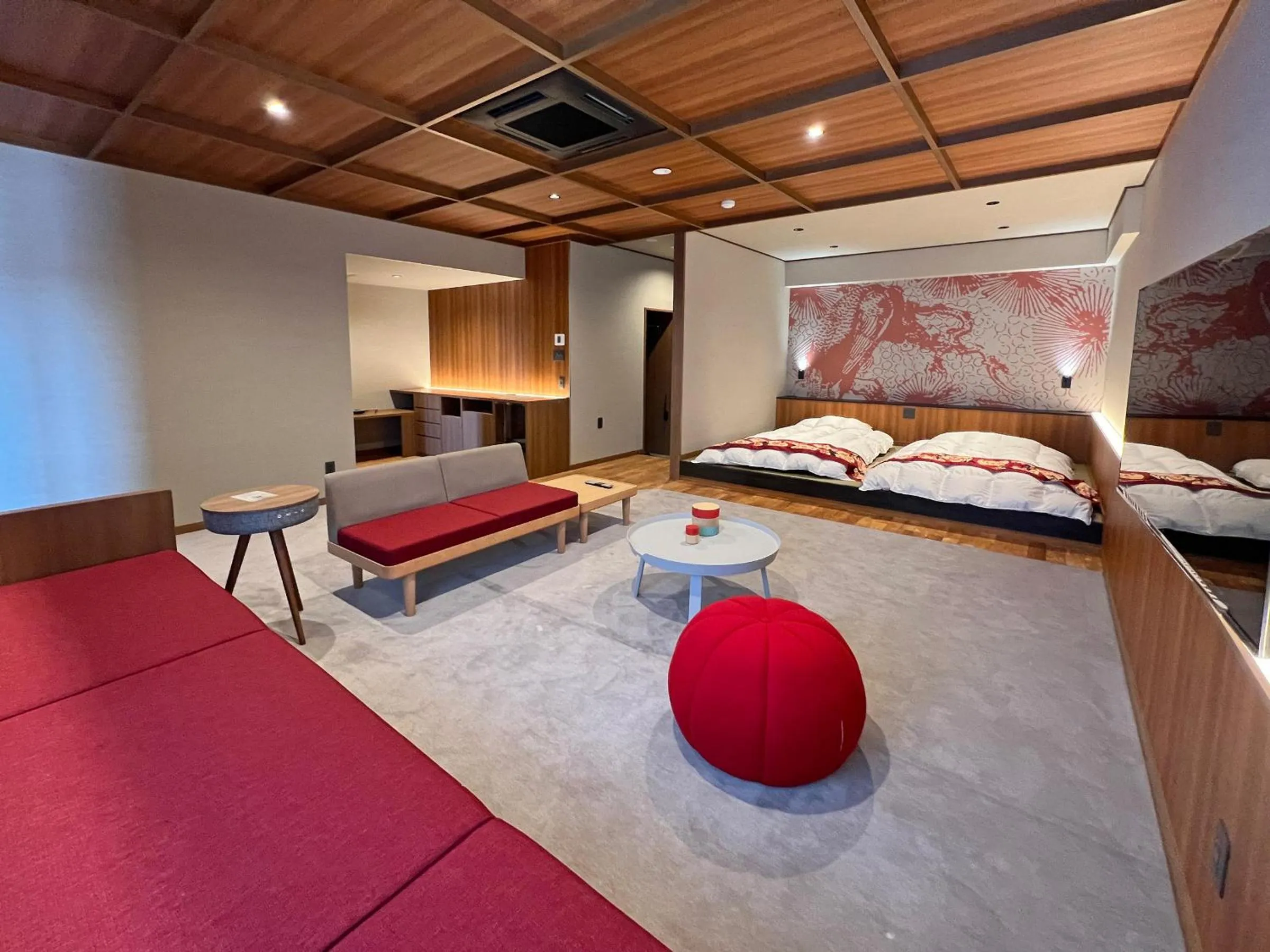 Photo of the whole room, Bed in Houshoutei