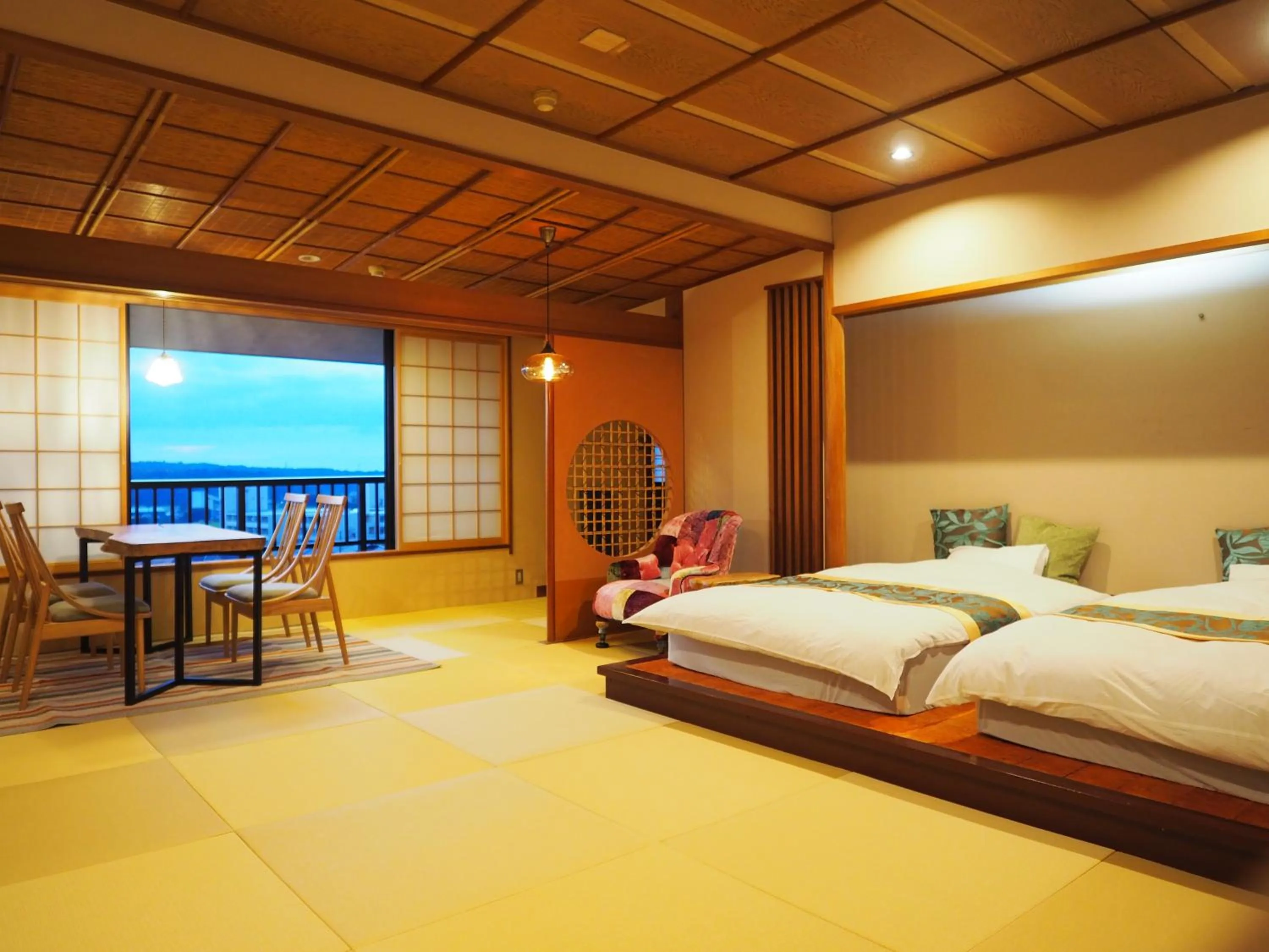 Photo of the whole room, Bed in Houshoutei