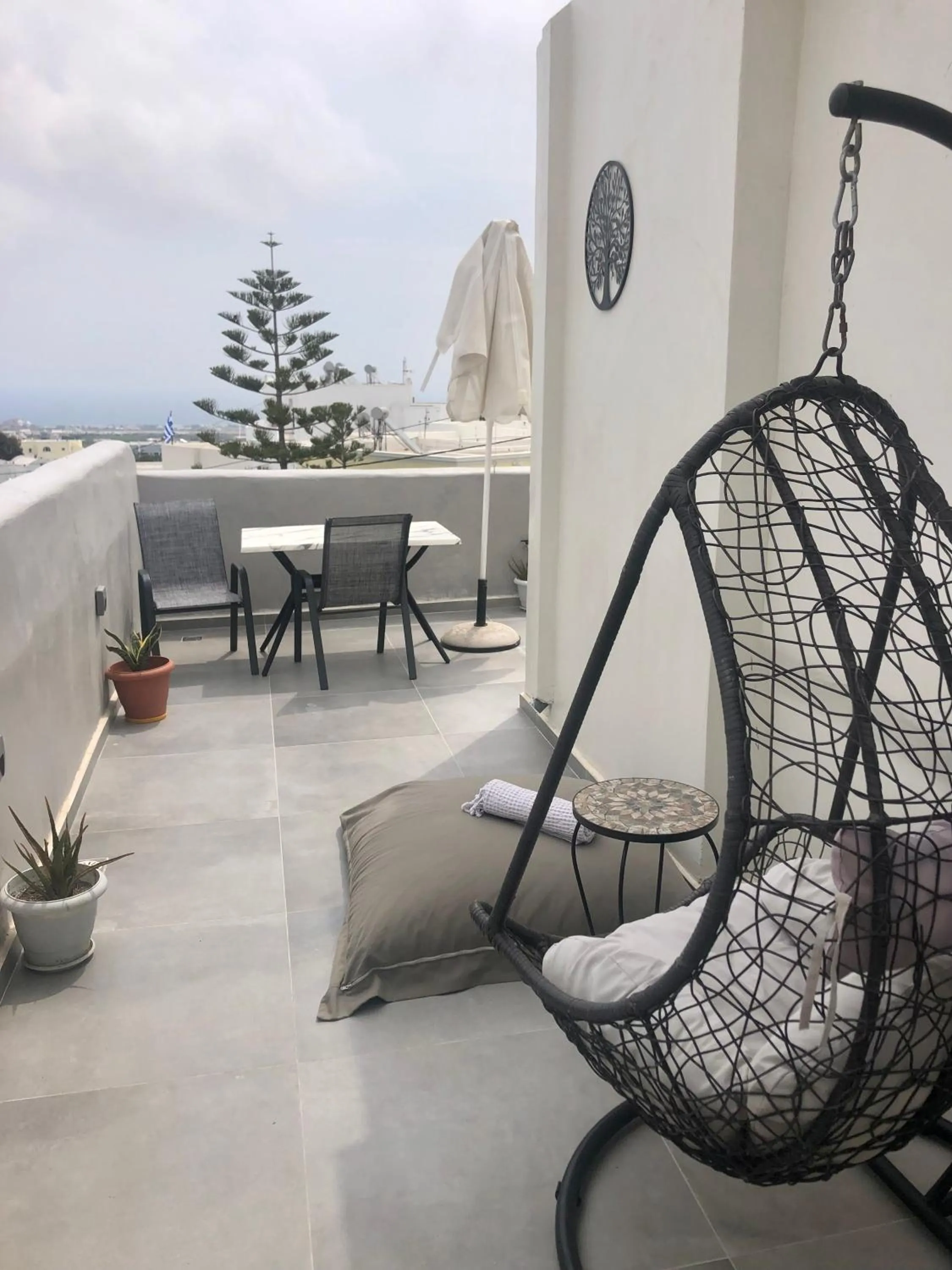 Balcony/Terrace in The Muses of Santorini Private Jacuzzi Suites