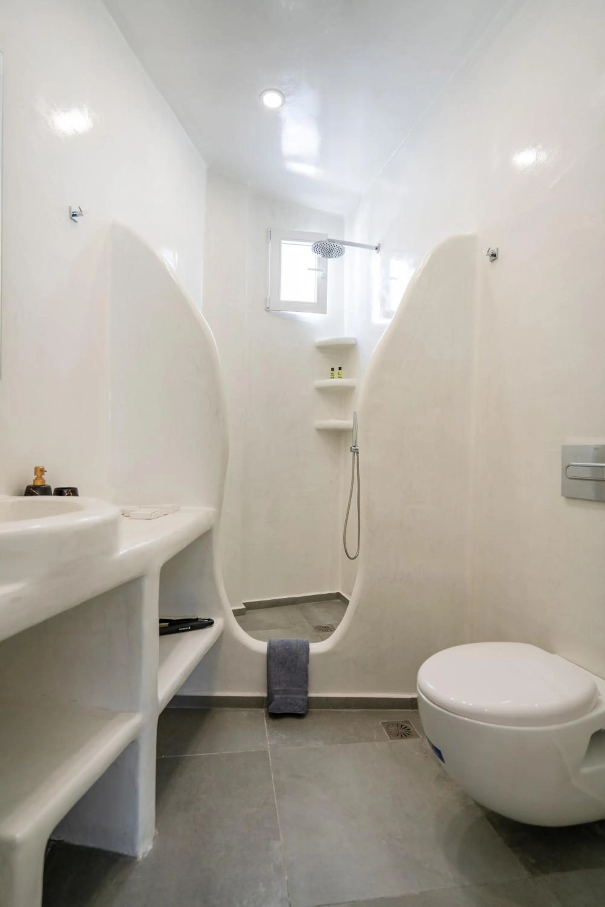 Bathroom in The Muses of Santorini Private Jacuzzi Suites