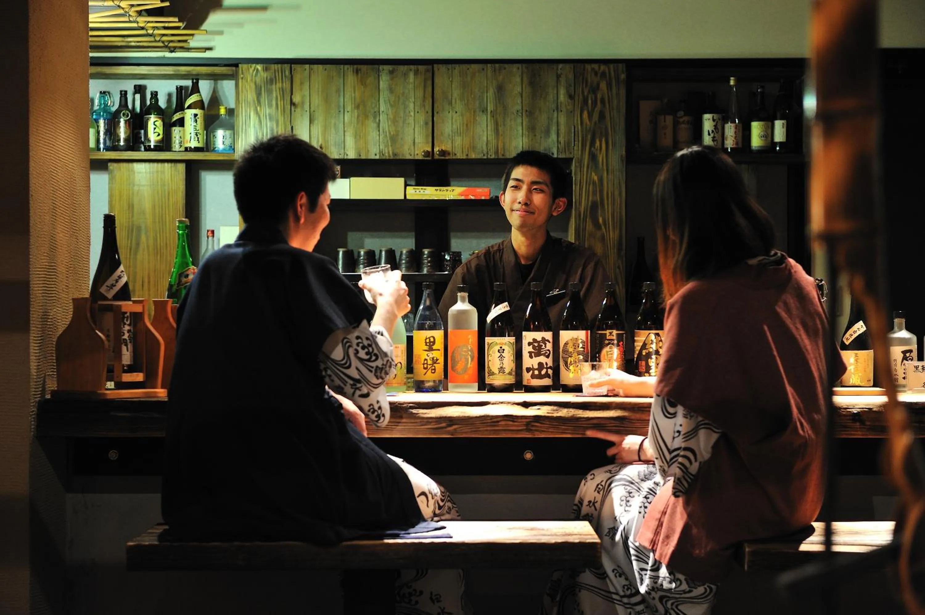 Lounge or bar in Kagoshima Sunamushionsen Ibusuki Hakusuikan