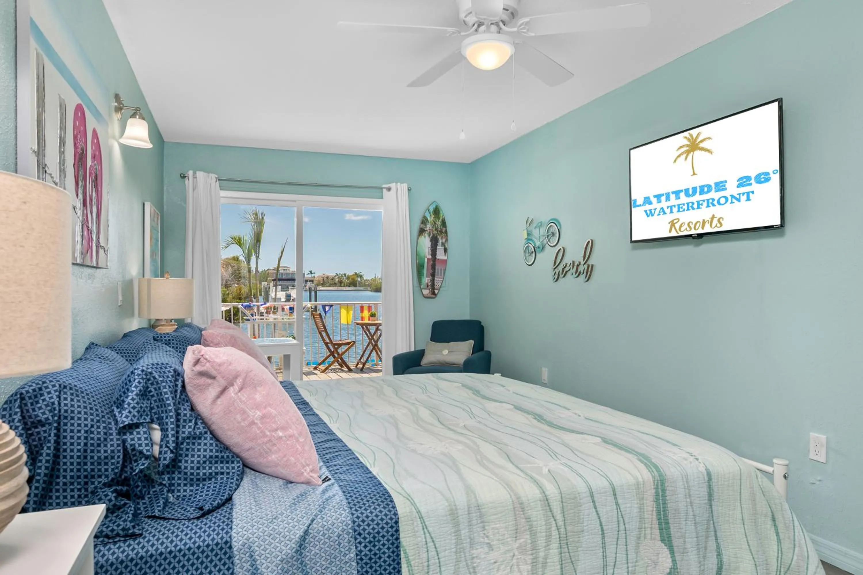 Bed in Latitude 26 Waterfront Boutique Resort - Bonita Springs