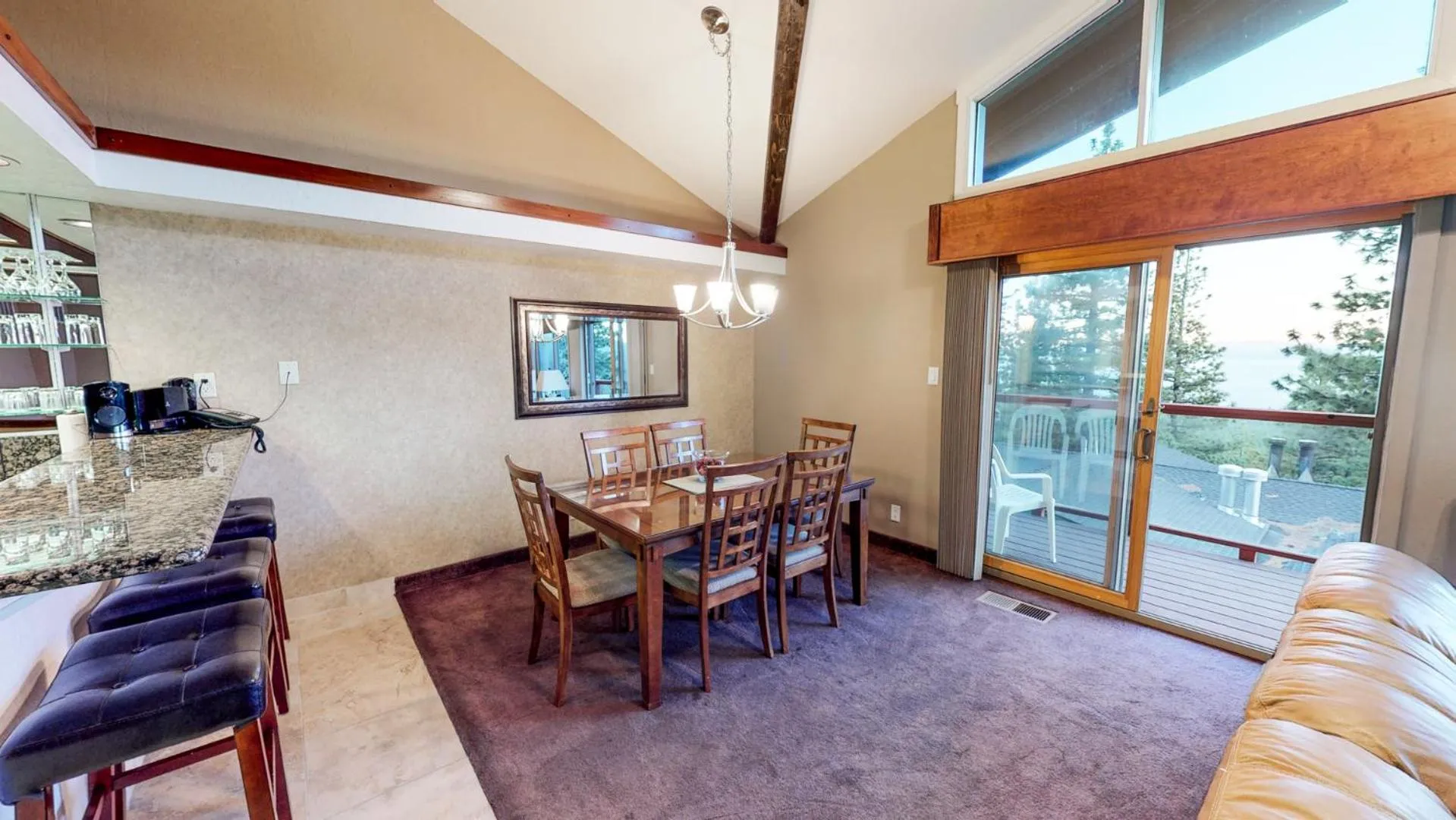 Dining area in Tahoe Chaparral