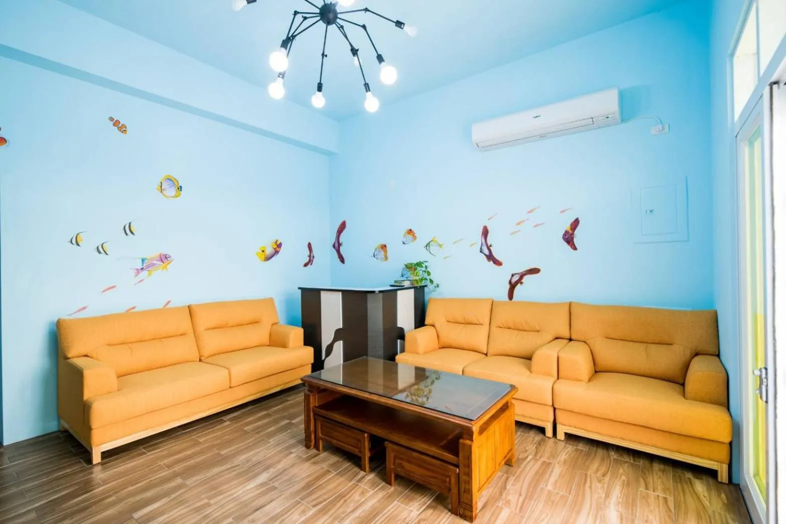 Living room in Penghu Color FIsh Homestay