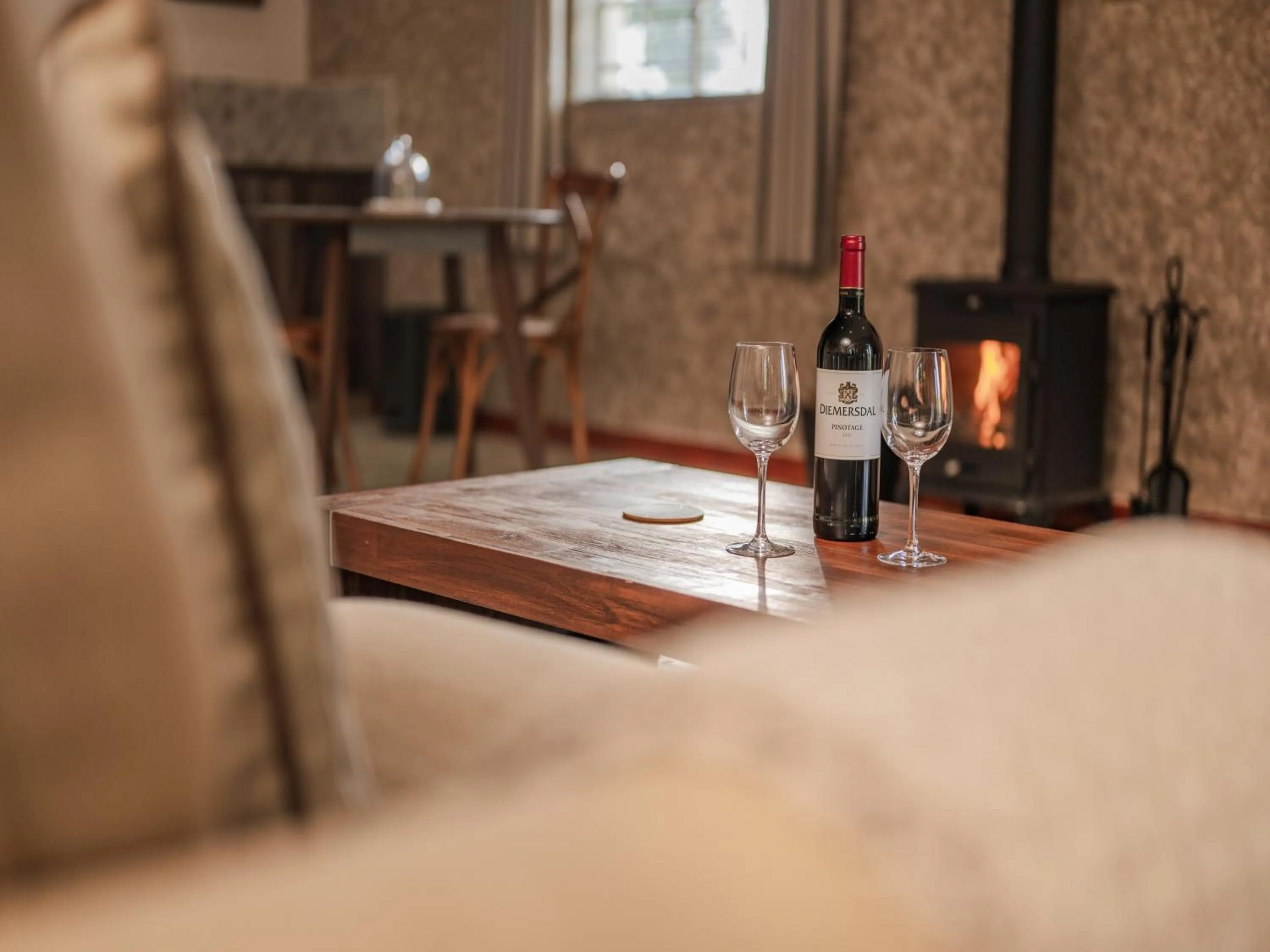 fireplace in Monkey Thorn Lodge & Wellness Spa - Adults Only