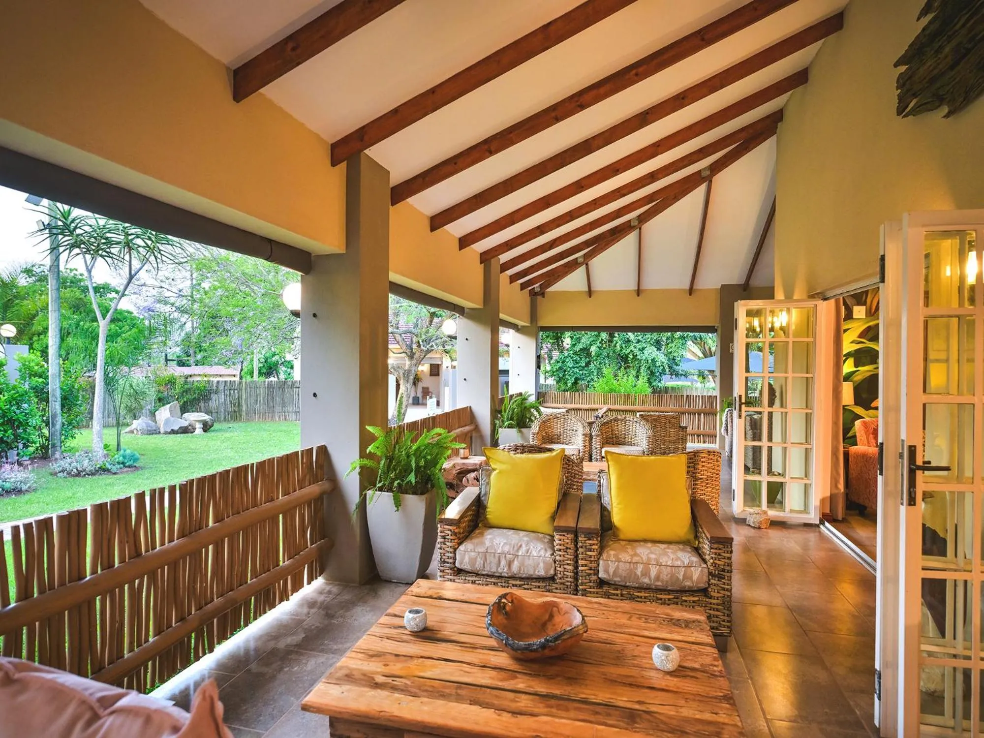 Patio in Monkey Thorn Lodge & Wellness Spa - Adults Only