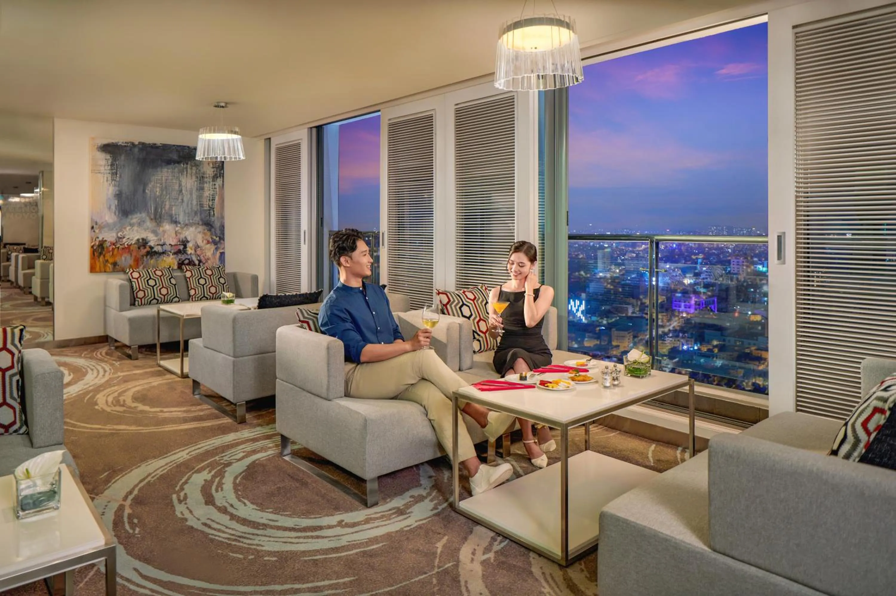 Lounge or bar in Novotel Saigon Centre