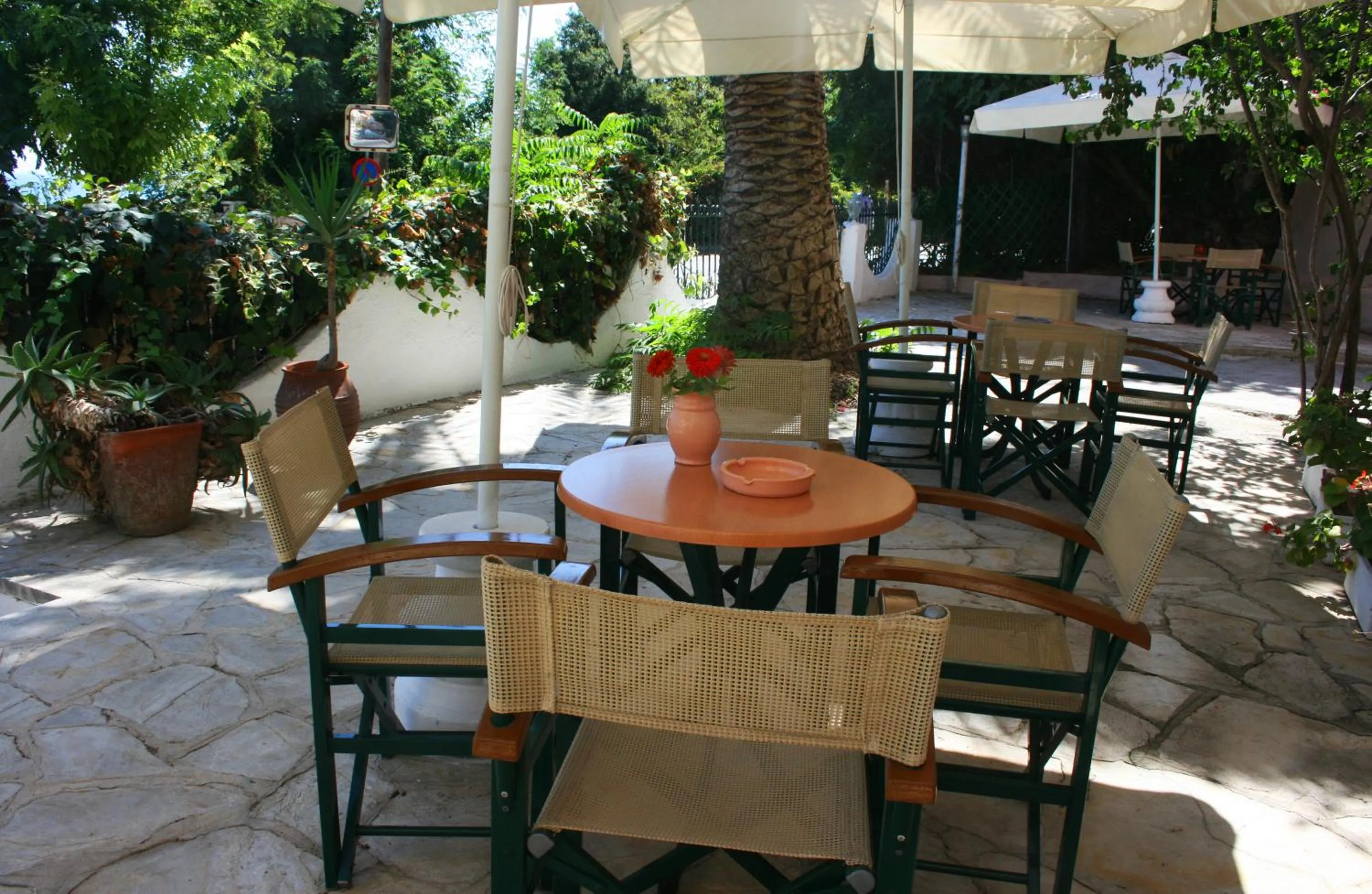 Patio in Aegli Hotel