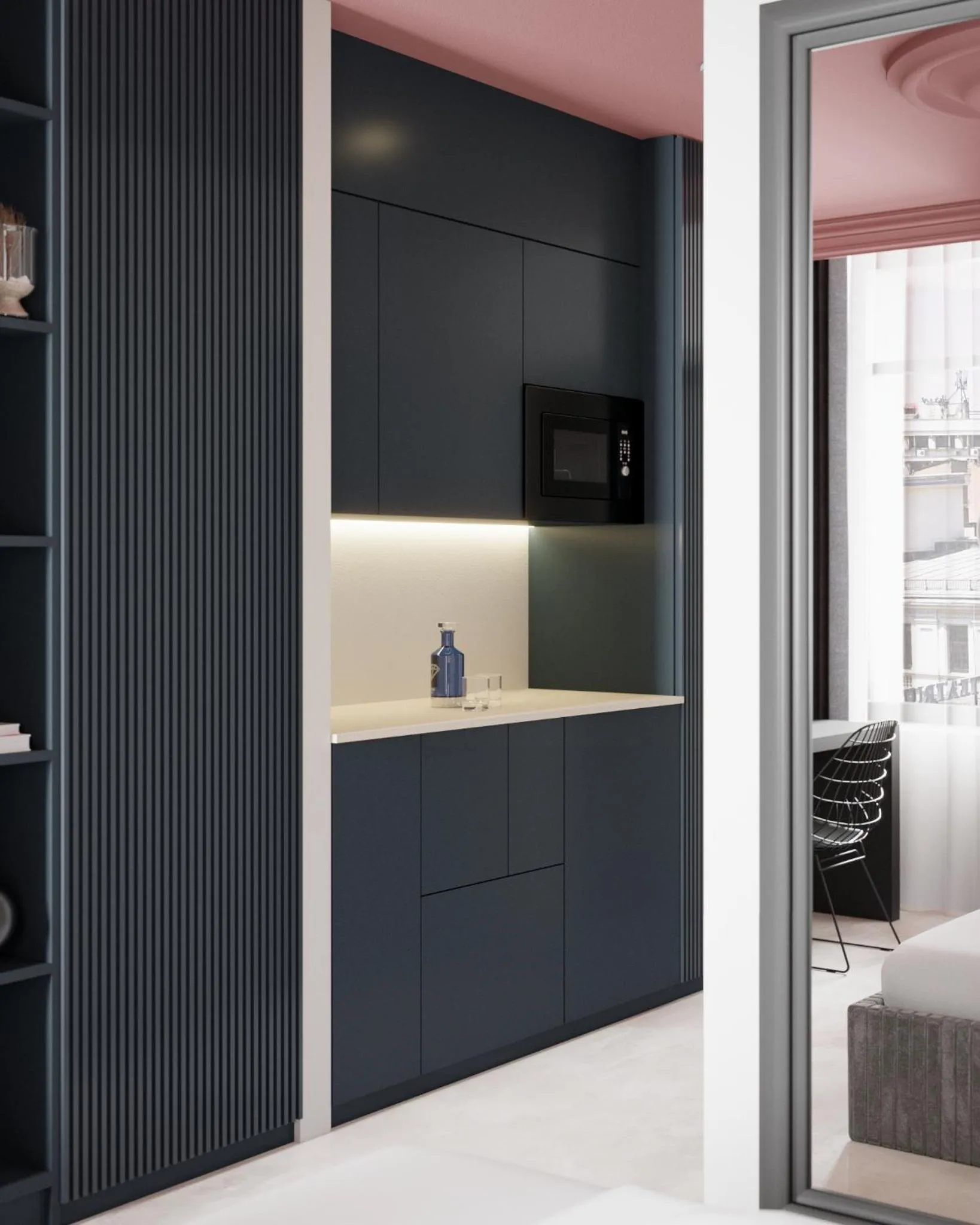 Kitchen or kitchenette in VISIONAPARTMENTS Bucharest Calea Victoriei