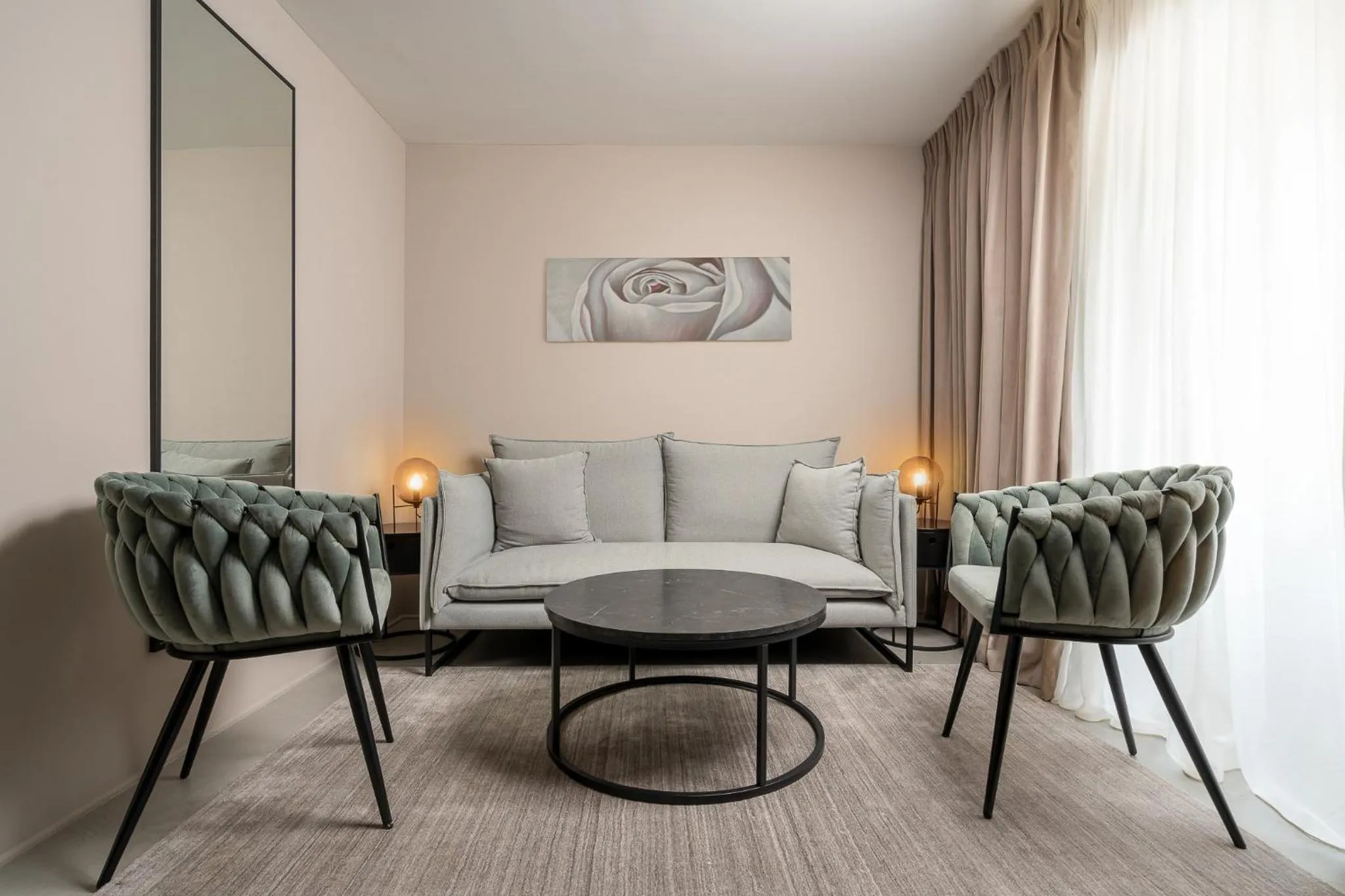 Living room in VISIONAPARTMENTS Bucharest Calea Victoriei