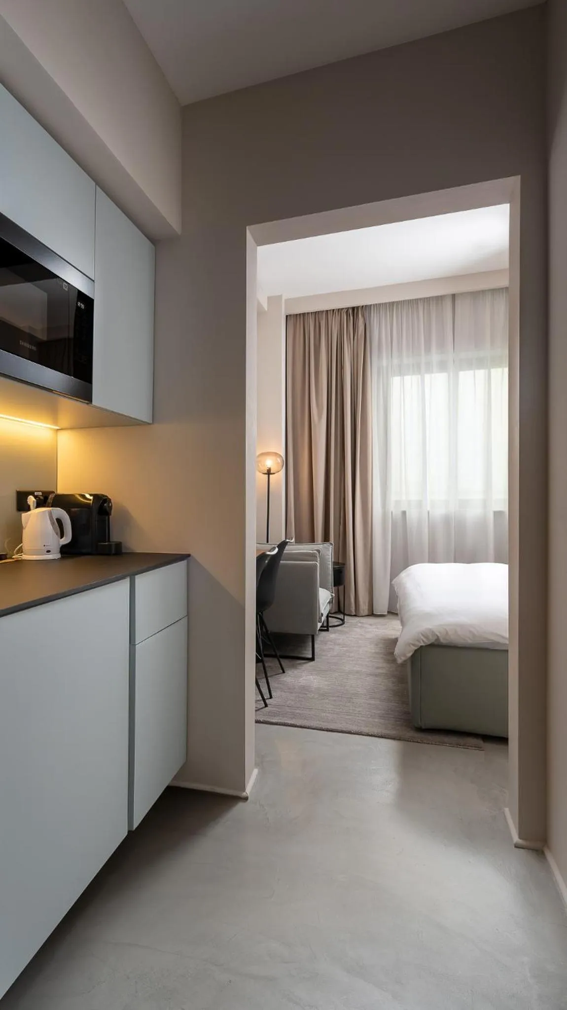 Bed in VISIONAPARTMENTS Bucharest Calea Victoriei