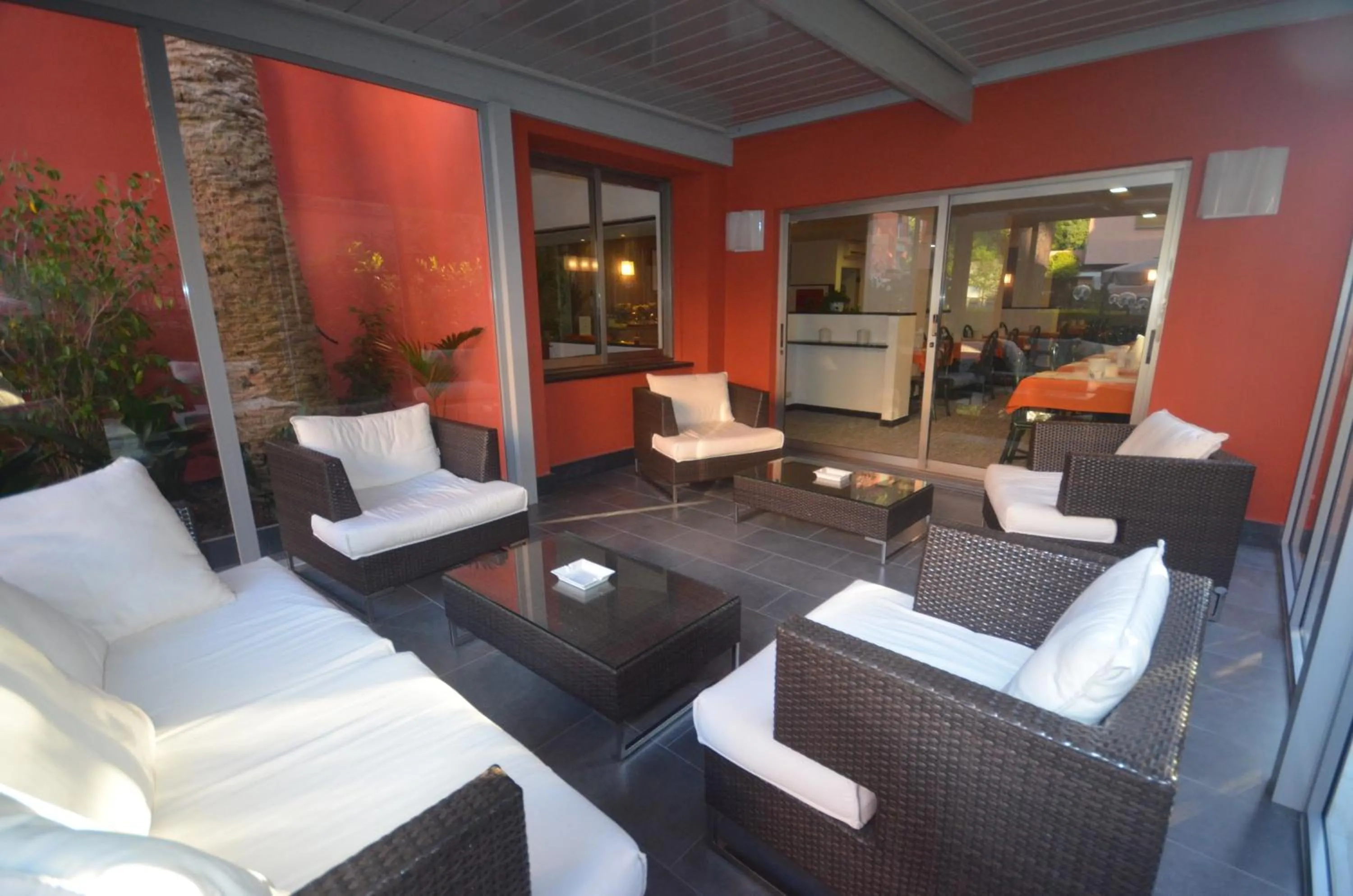 Lobby or reception in Hotel Palme