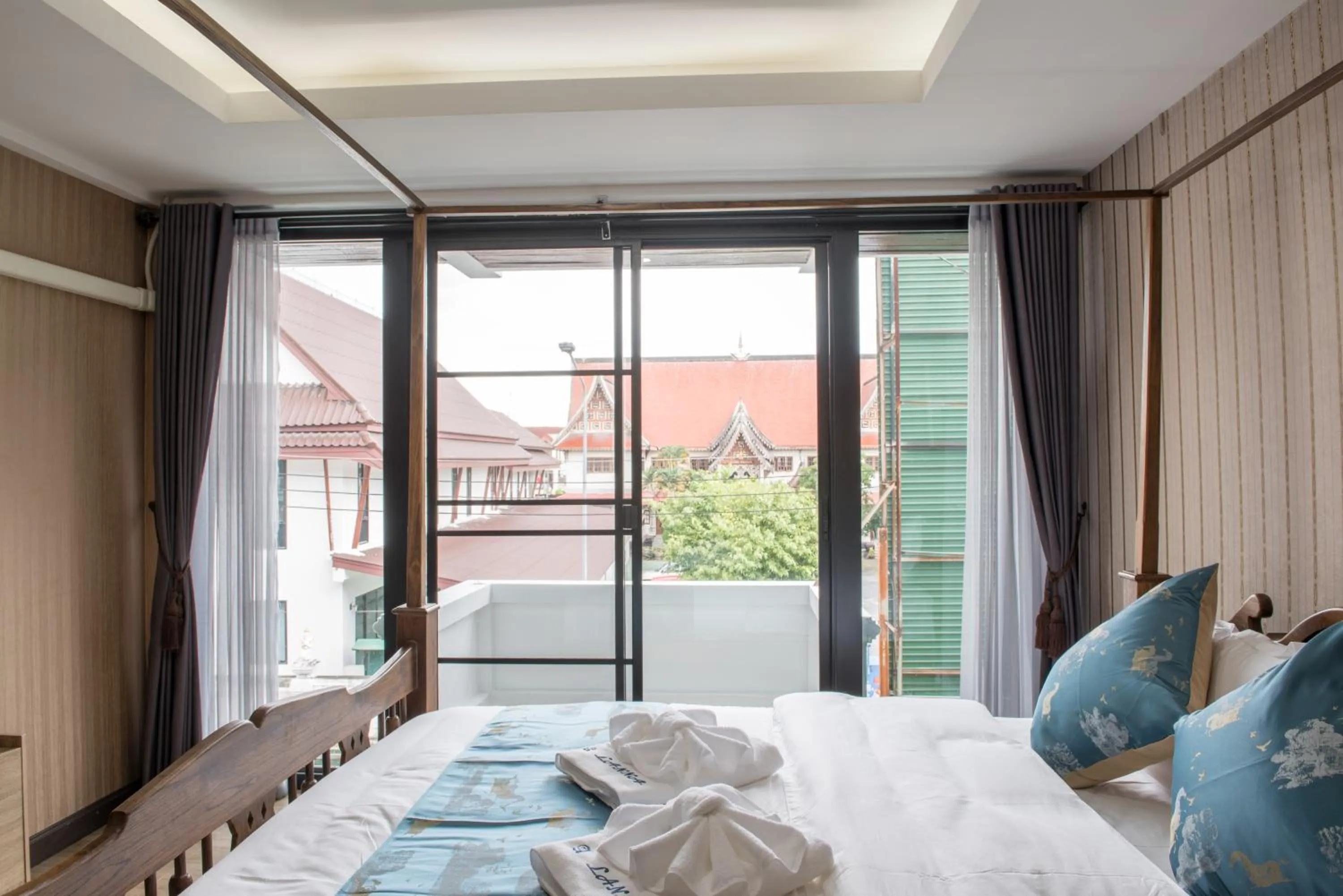 Bed in A Lanna Boutique House