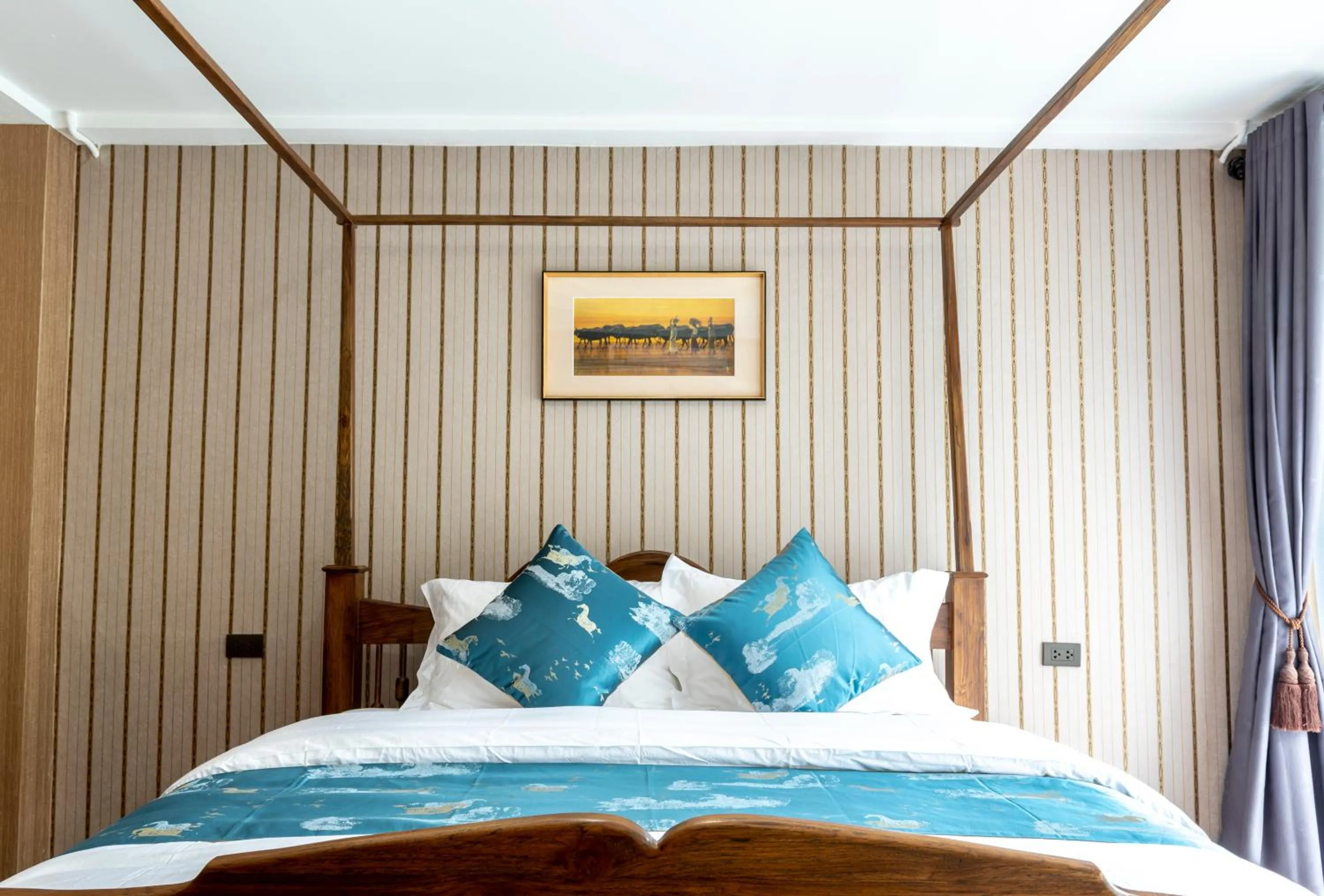 Bed in A Lanna Boutique House