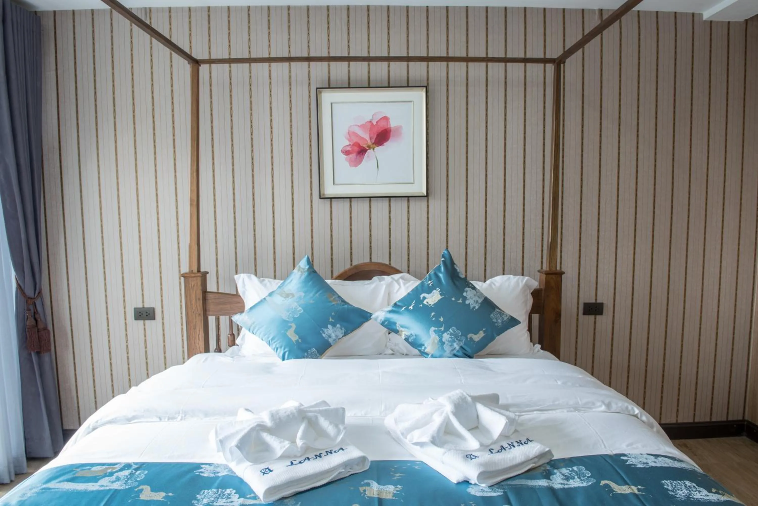 Bed in A Lanna Boutique House