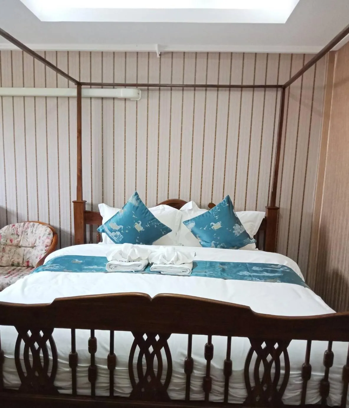 Bed in A Lanna Boutique House